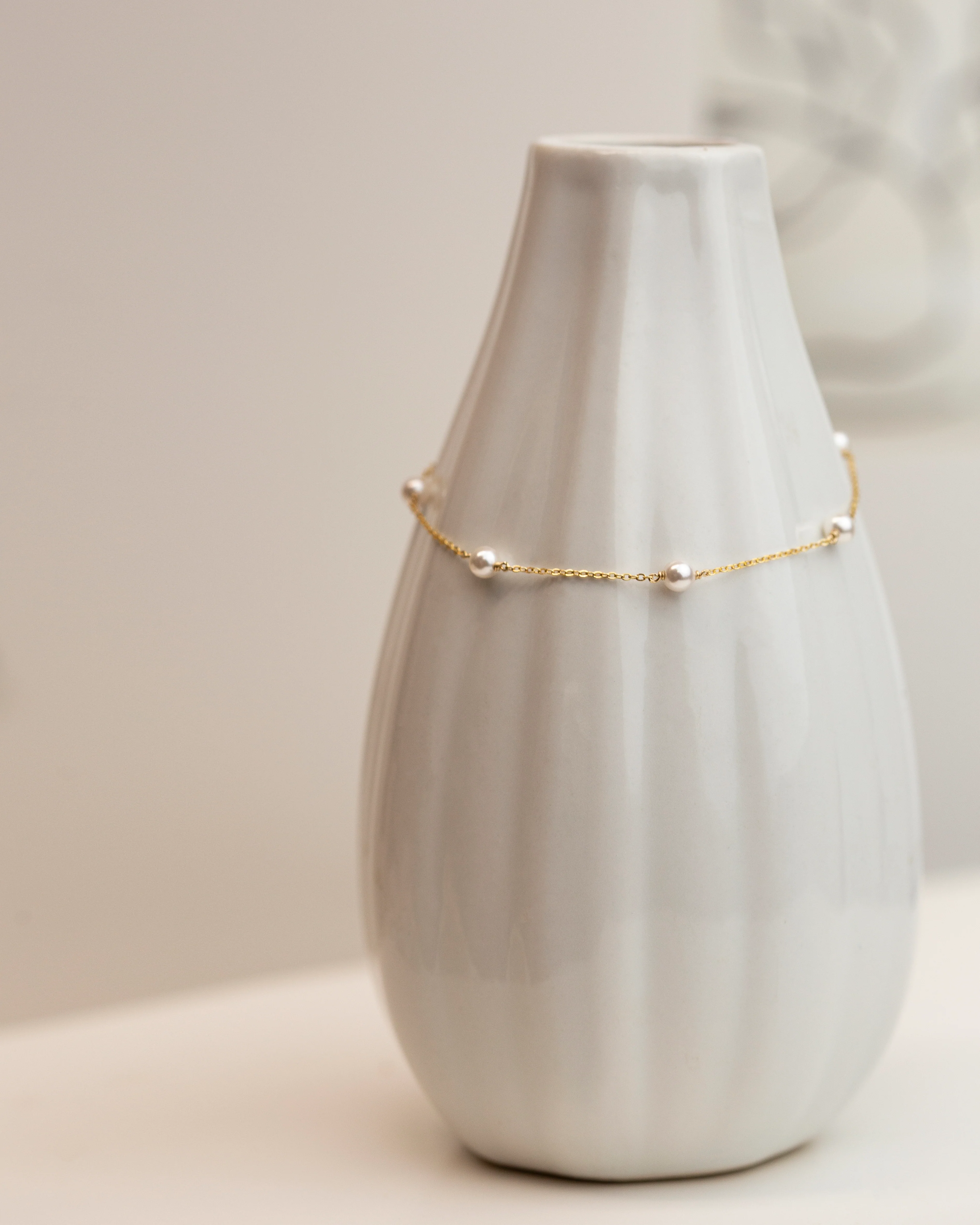 Dainty Pearl Bracelet - Image 3