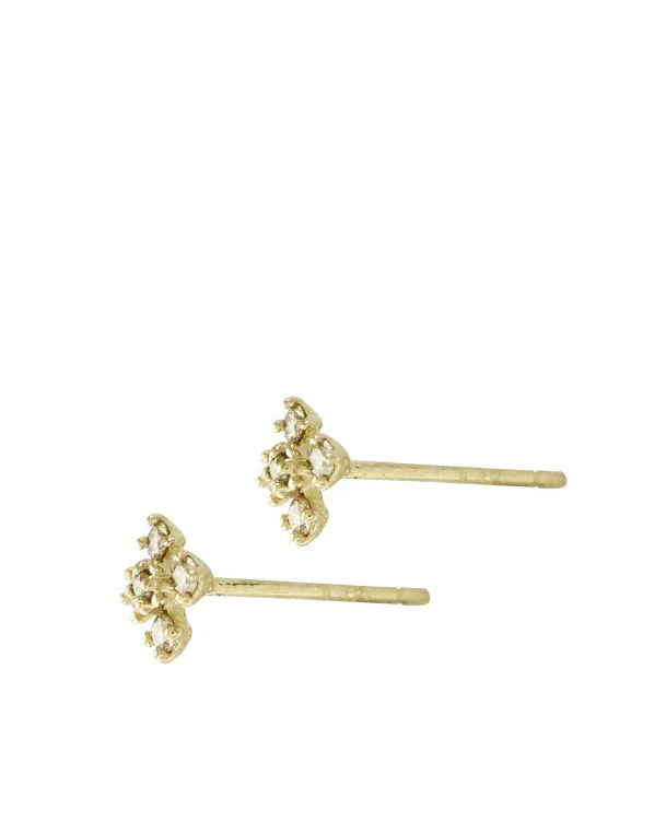14k Diamond Cross Earrings - Image 6