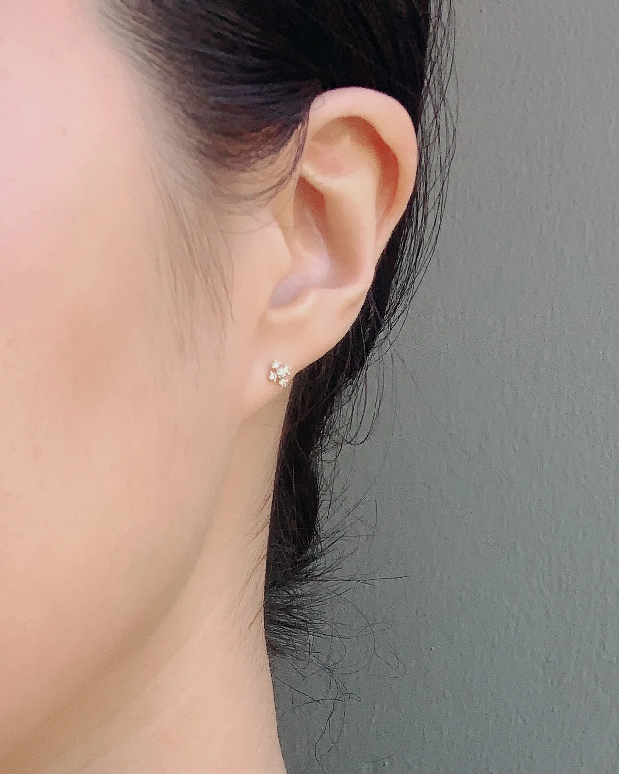 14k Diamond Cross Earrings - Image 7
