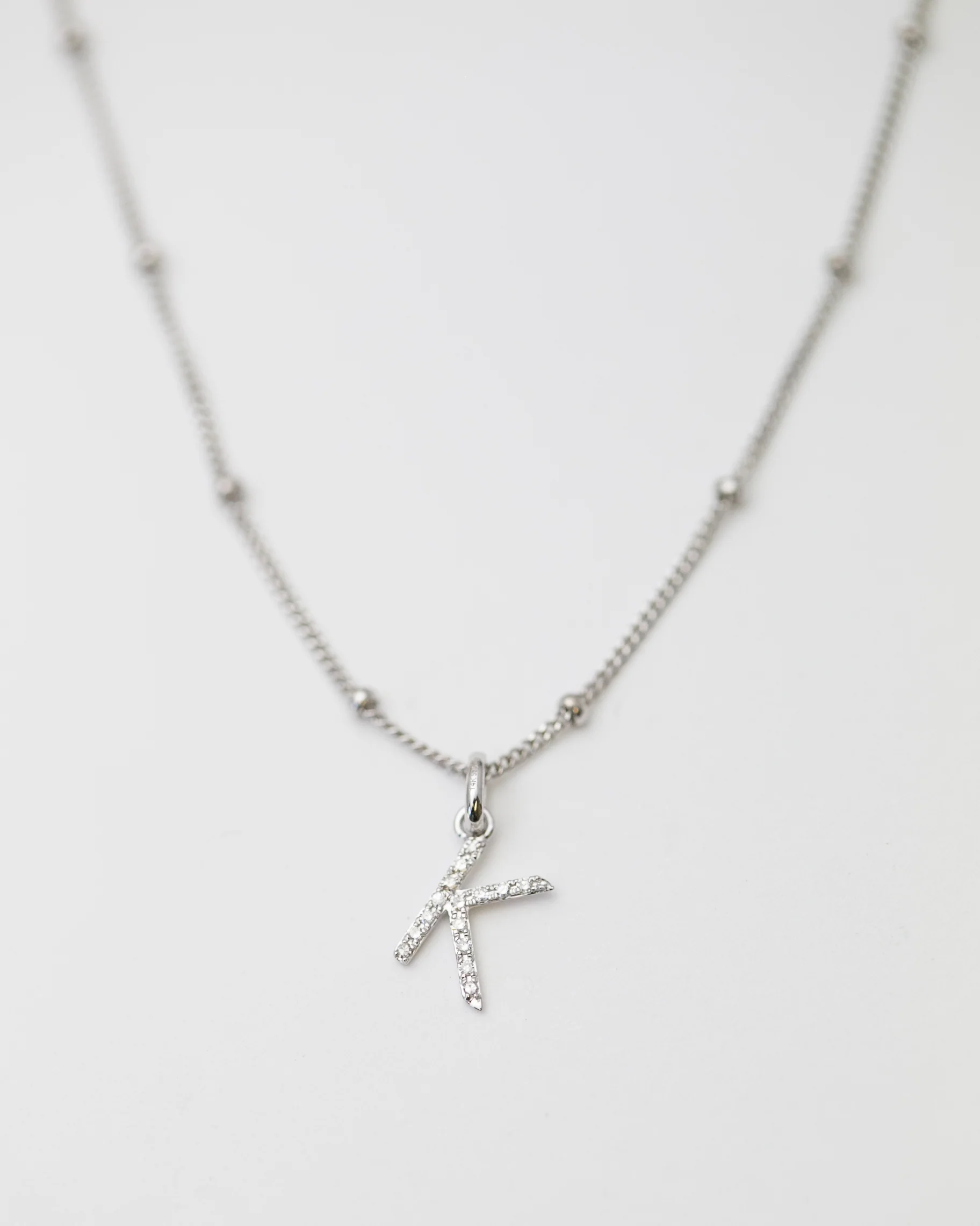 Diamond Initial Necklace - Image 10