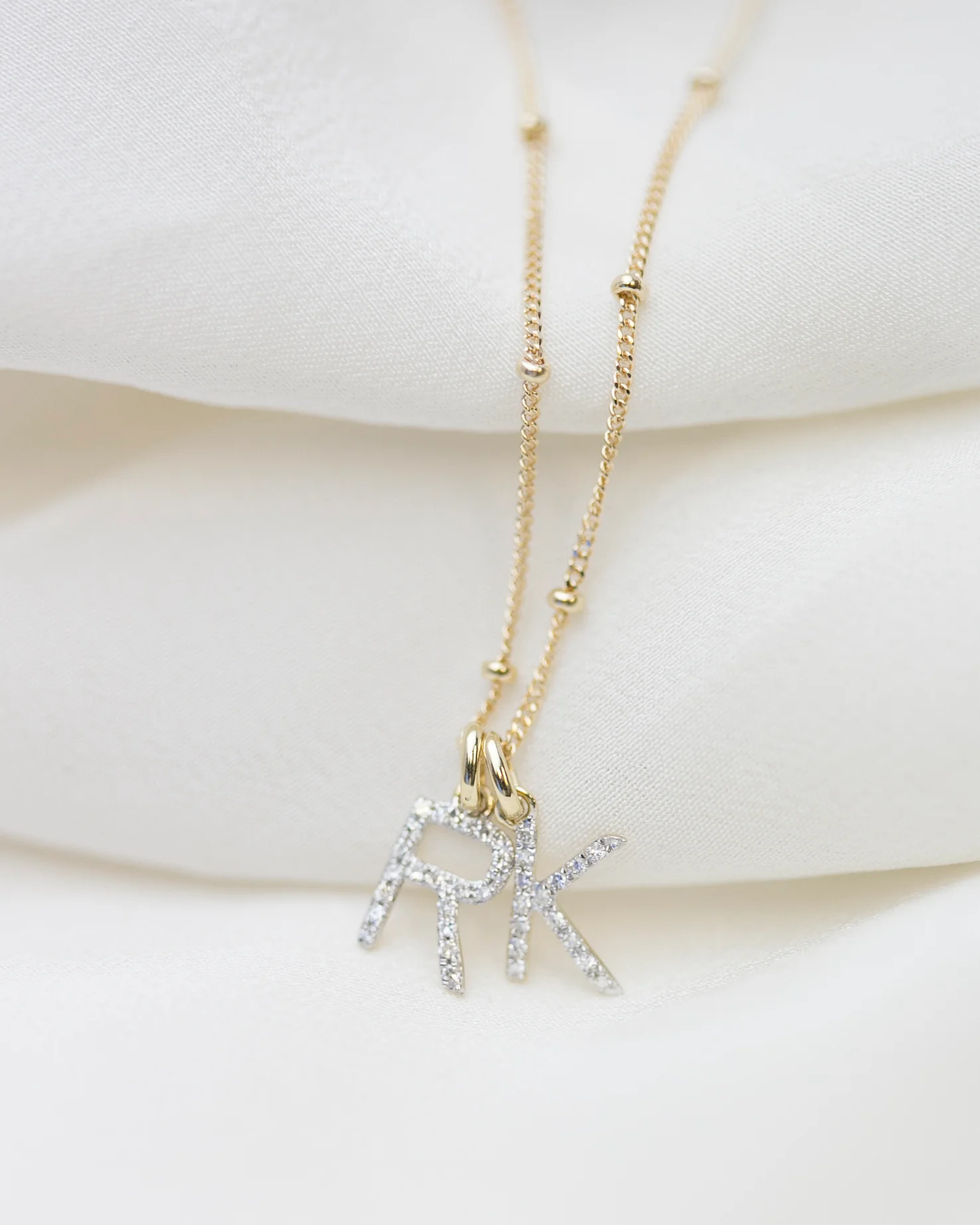 Diamond Initial Necklace - Image 6