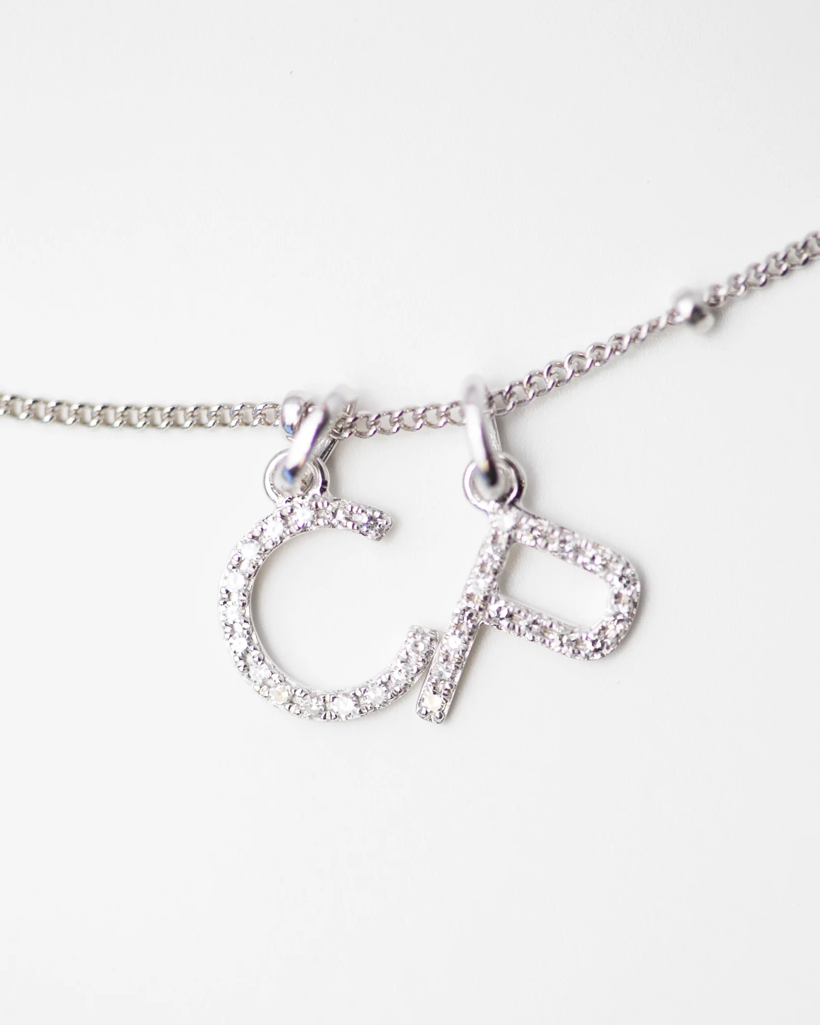 Diamond Initial Necklace - Image 7