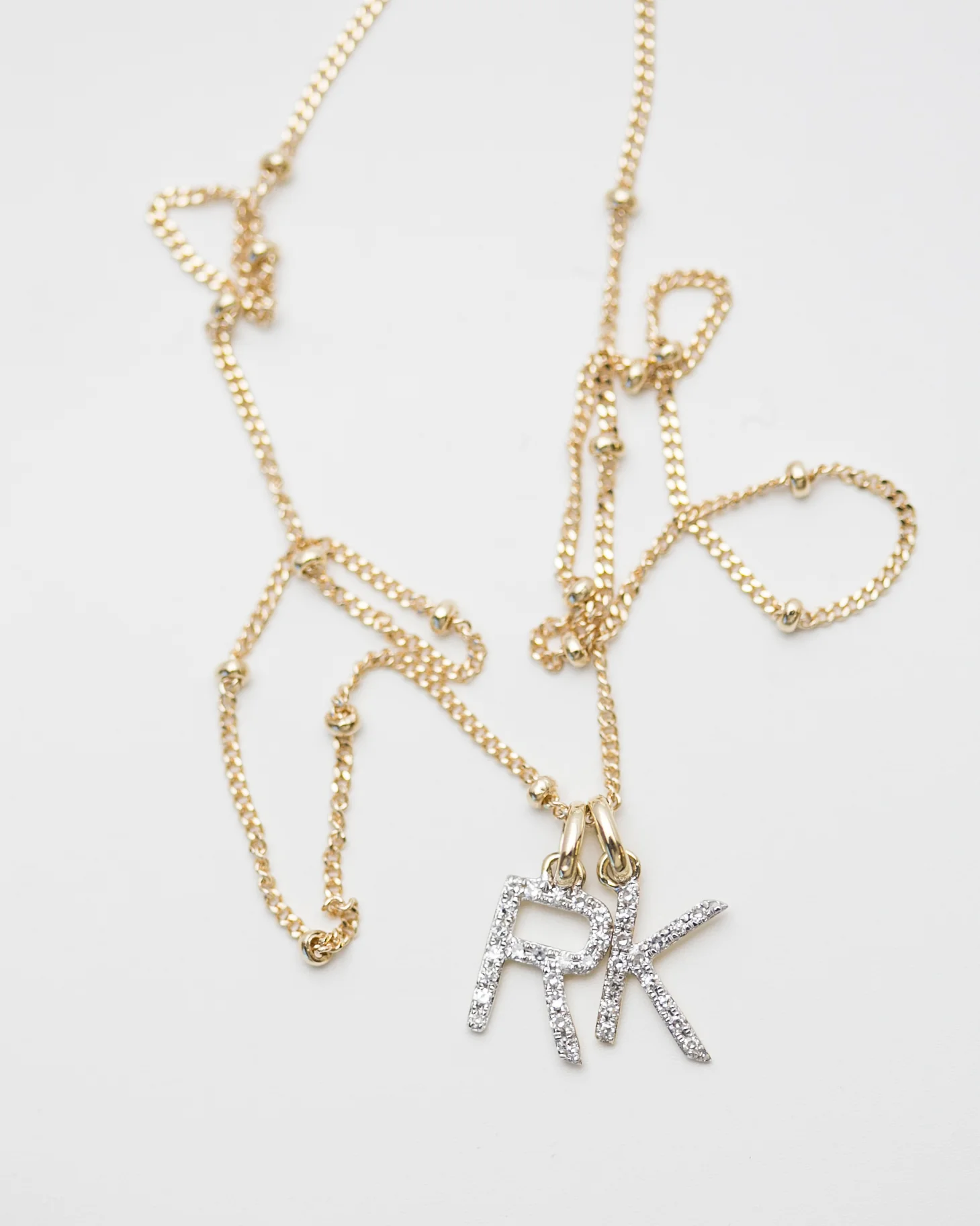 Diamond Initial Necklace - Image 9