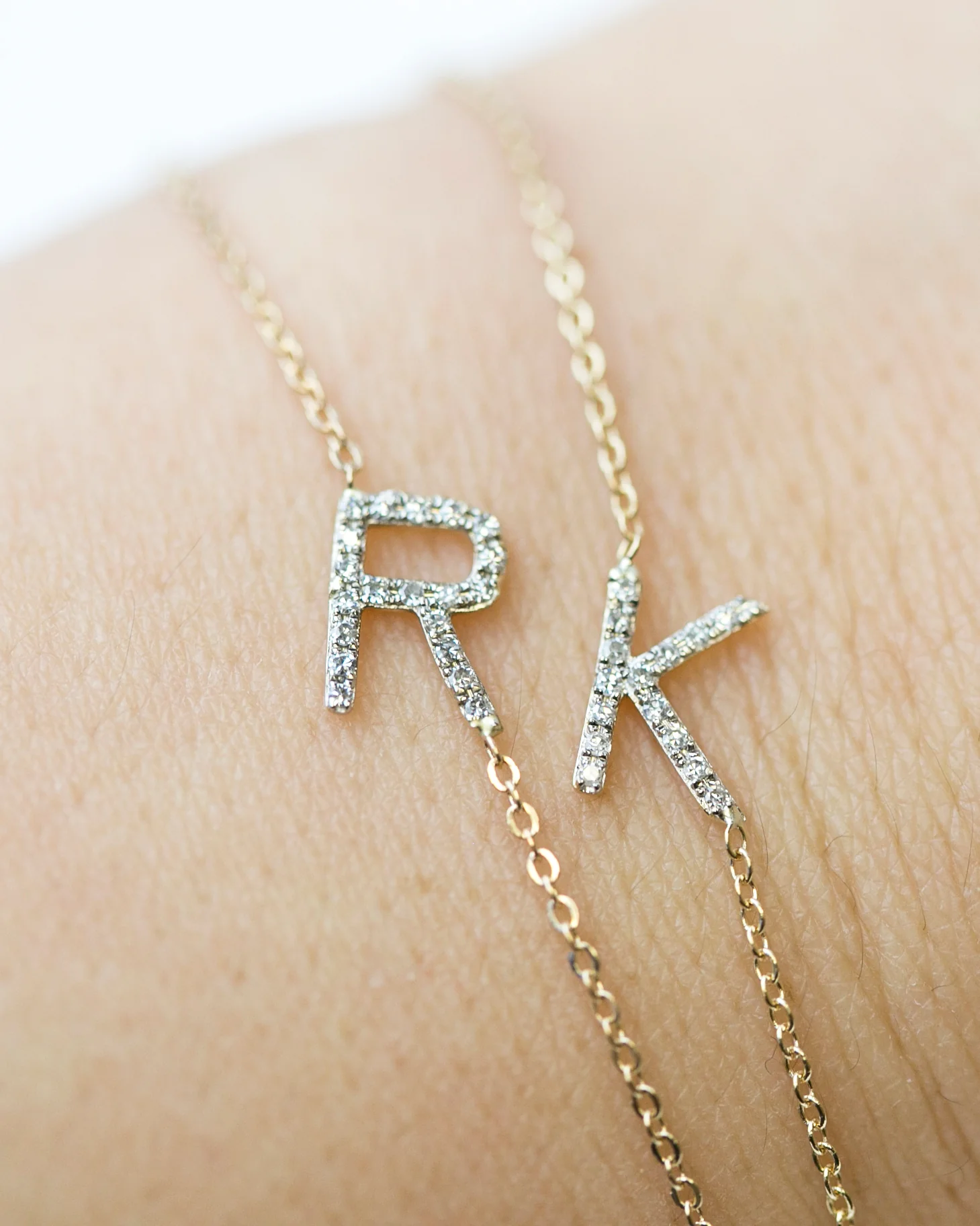 Diamond Letter Bracelet - Image 5
