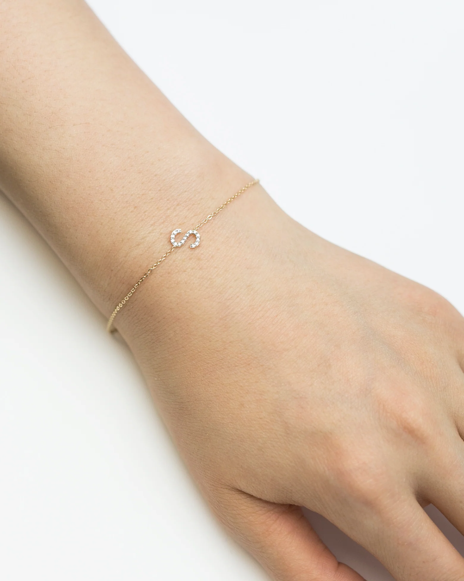 Diamond Letter Bracelet - Image 8