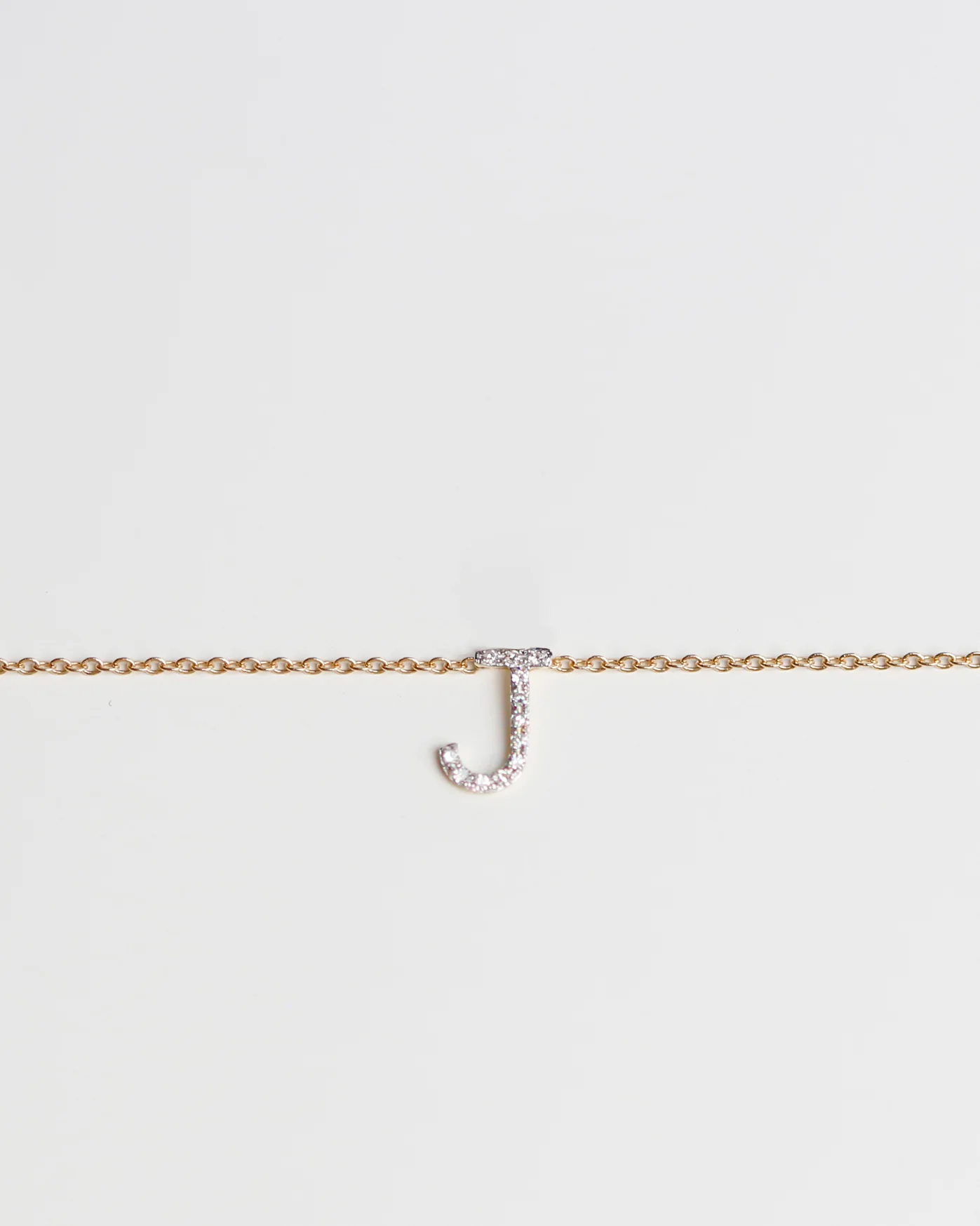 Diamond Letter Necklace - Image 4
