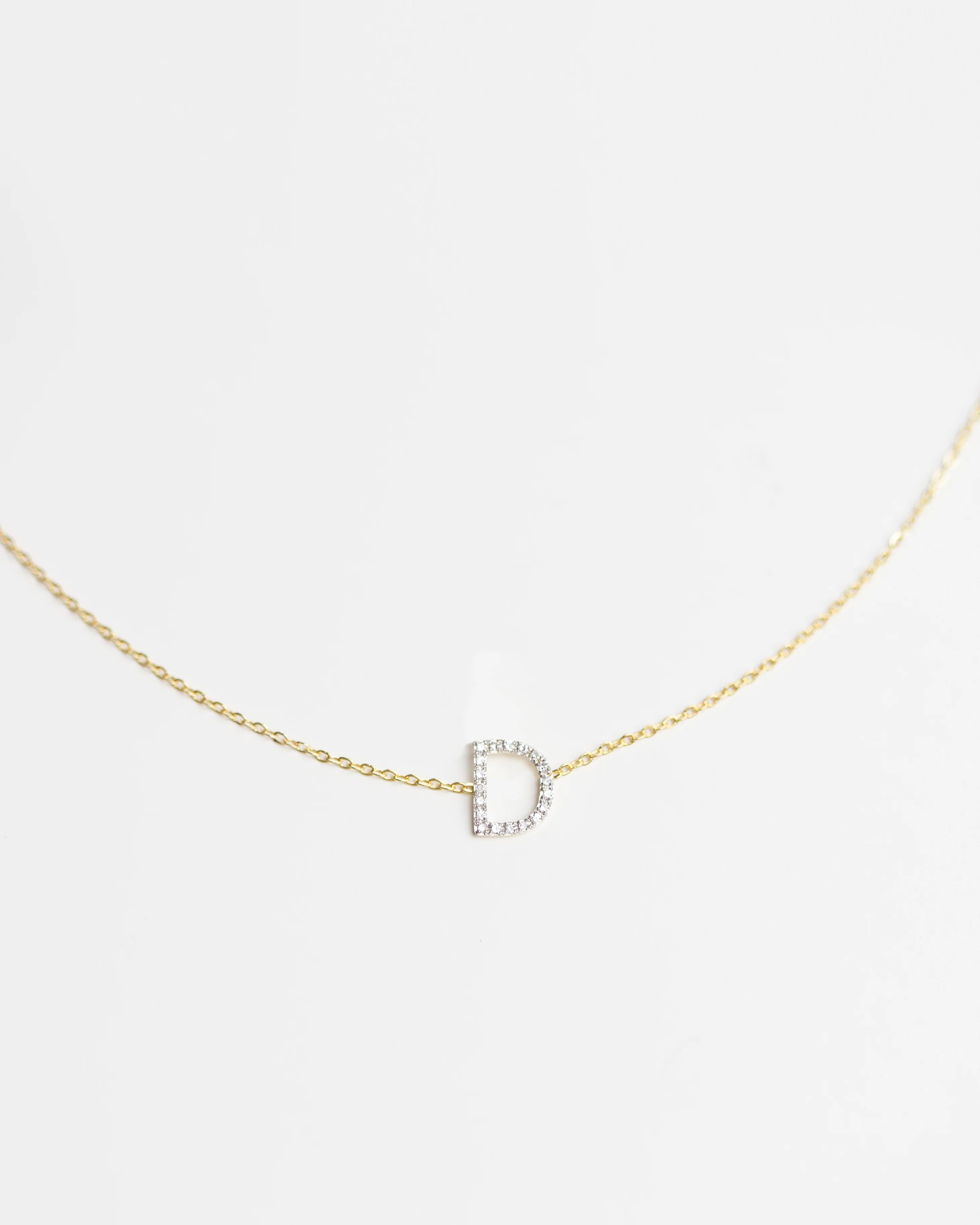 Diamond Letter Necklace - Image 5