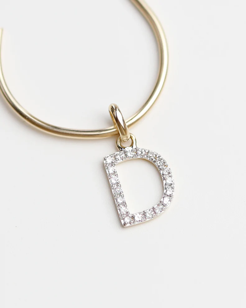Diamond Letter Ring - Image 3