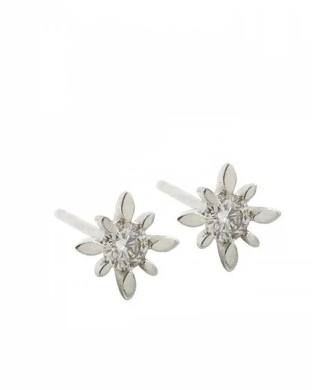 14k Diamond Polaris Starburst Earrings - Image 5