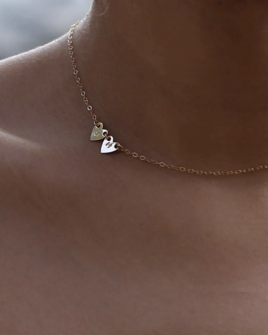 Double Heart Necklace - Image 5