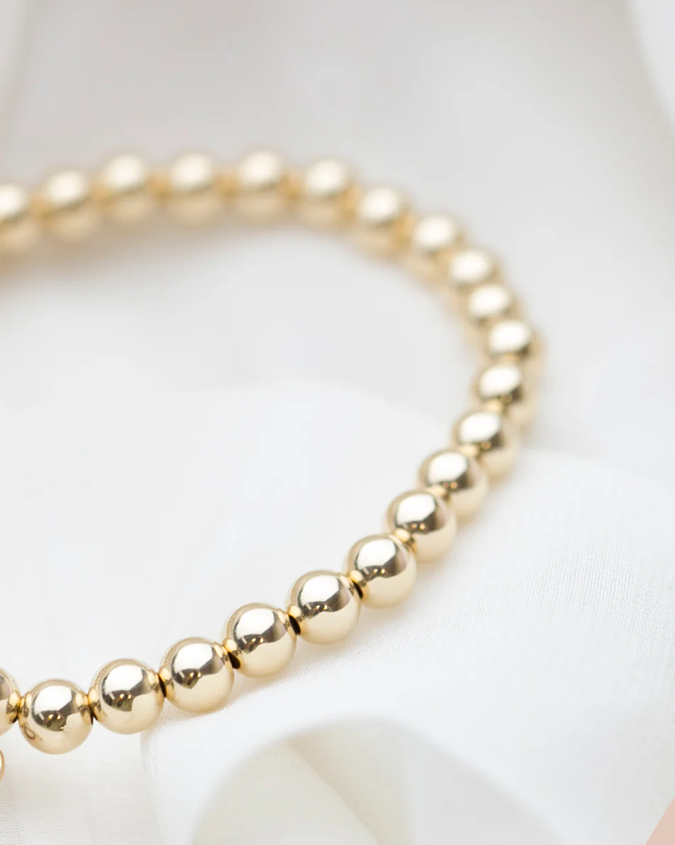 Gold Beaded Bracelet - Image 3