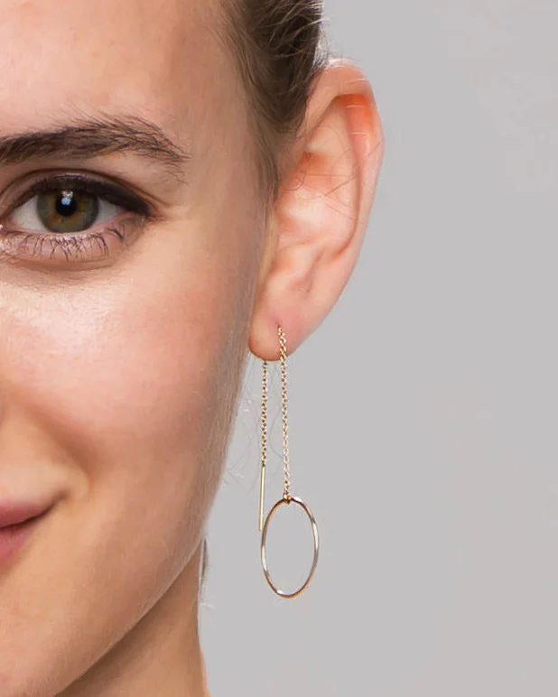 Halo Thread Earrings - Image 4
