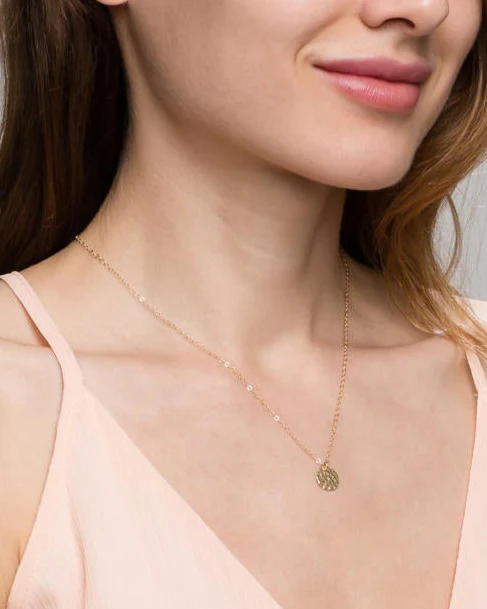 Hammered Disc Necklace - Image 3