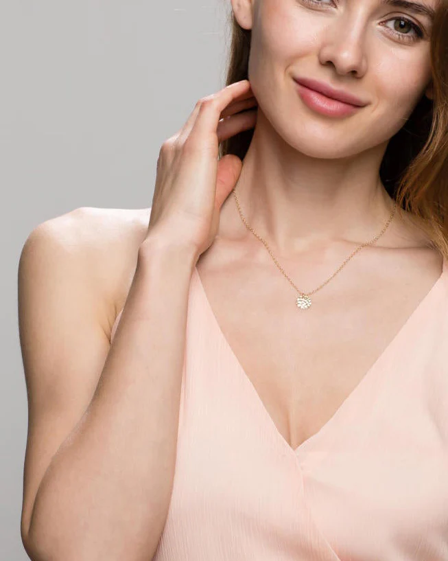 Hammered Disc Necklace - Image 4