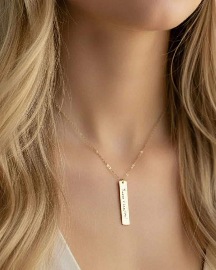 Hand Writing Necklace