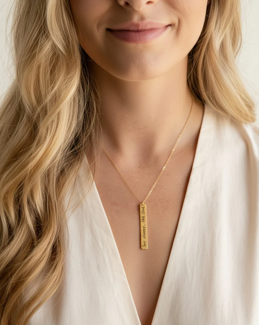 Hand Writing Necklace - Image 3