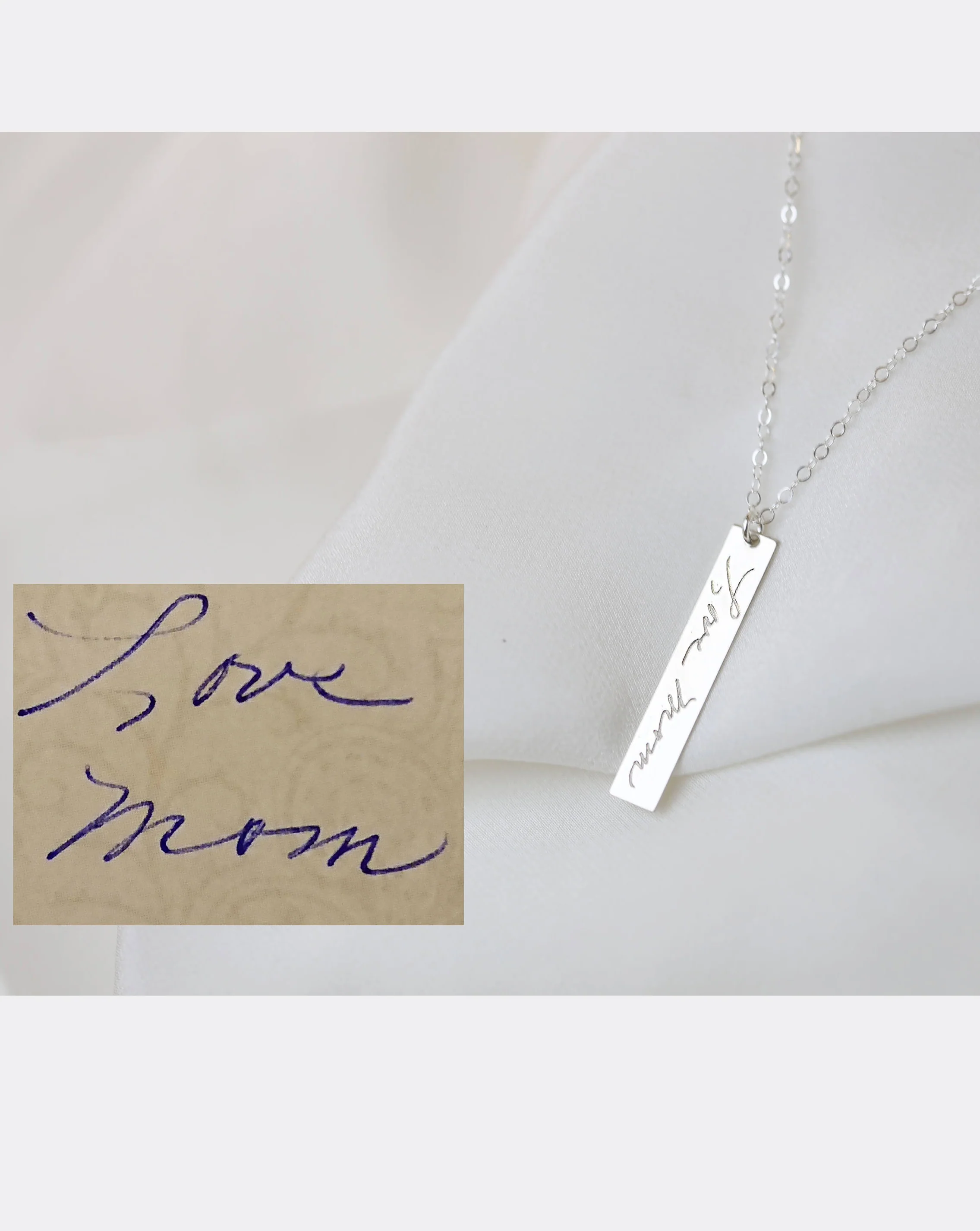 Hand Writing Necklace - Image 4