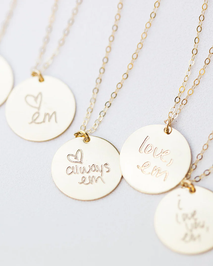 Handwriting Disc Necklace - Image 10