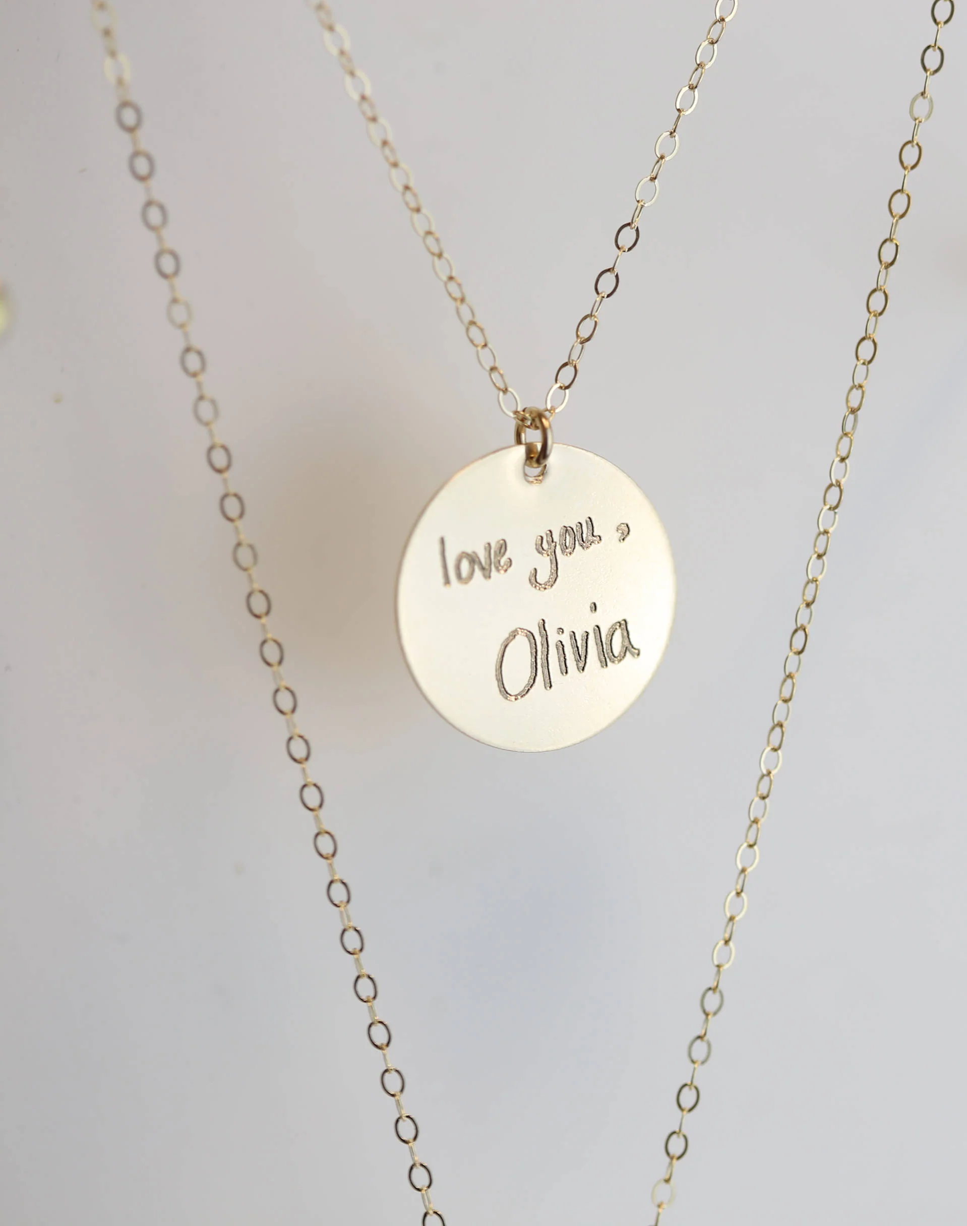 Handwriting Disc Necklace - Image 11