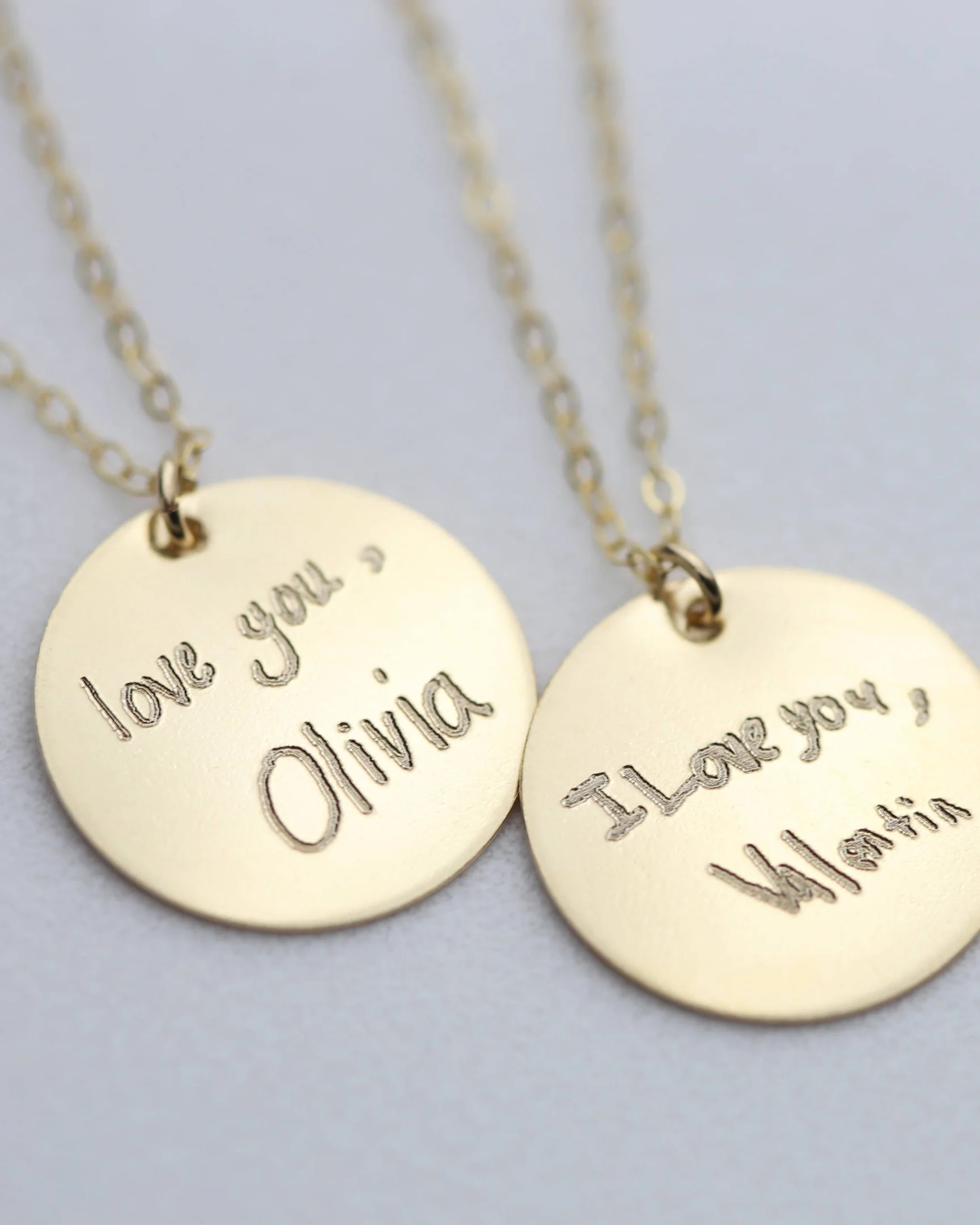 Handwriting Disc Necklace - Image 6
