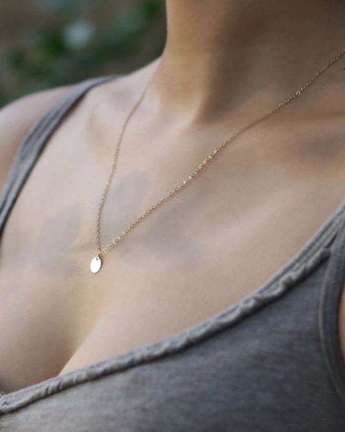 Initial Disc Necklace - Image 10