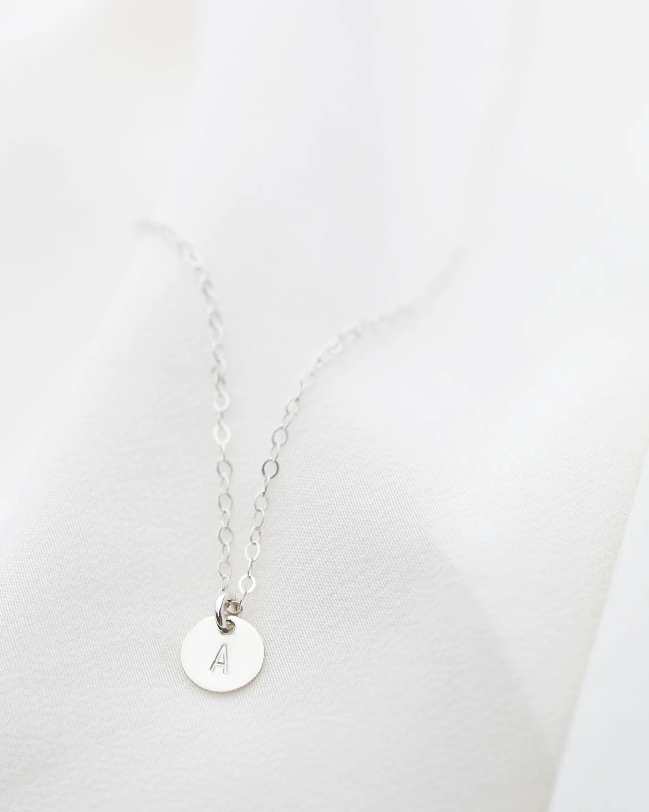 Initial Disc Necklace - Image 5