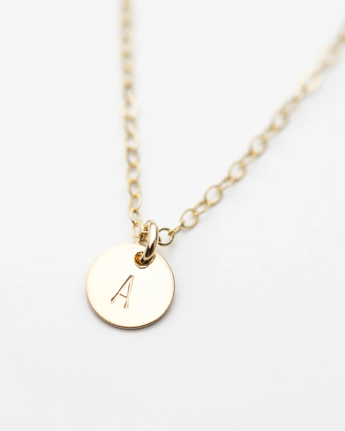 Initial Disc Necklace - Image 8