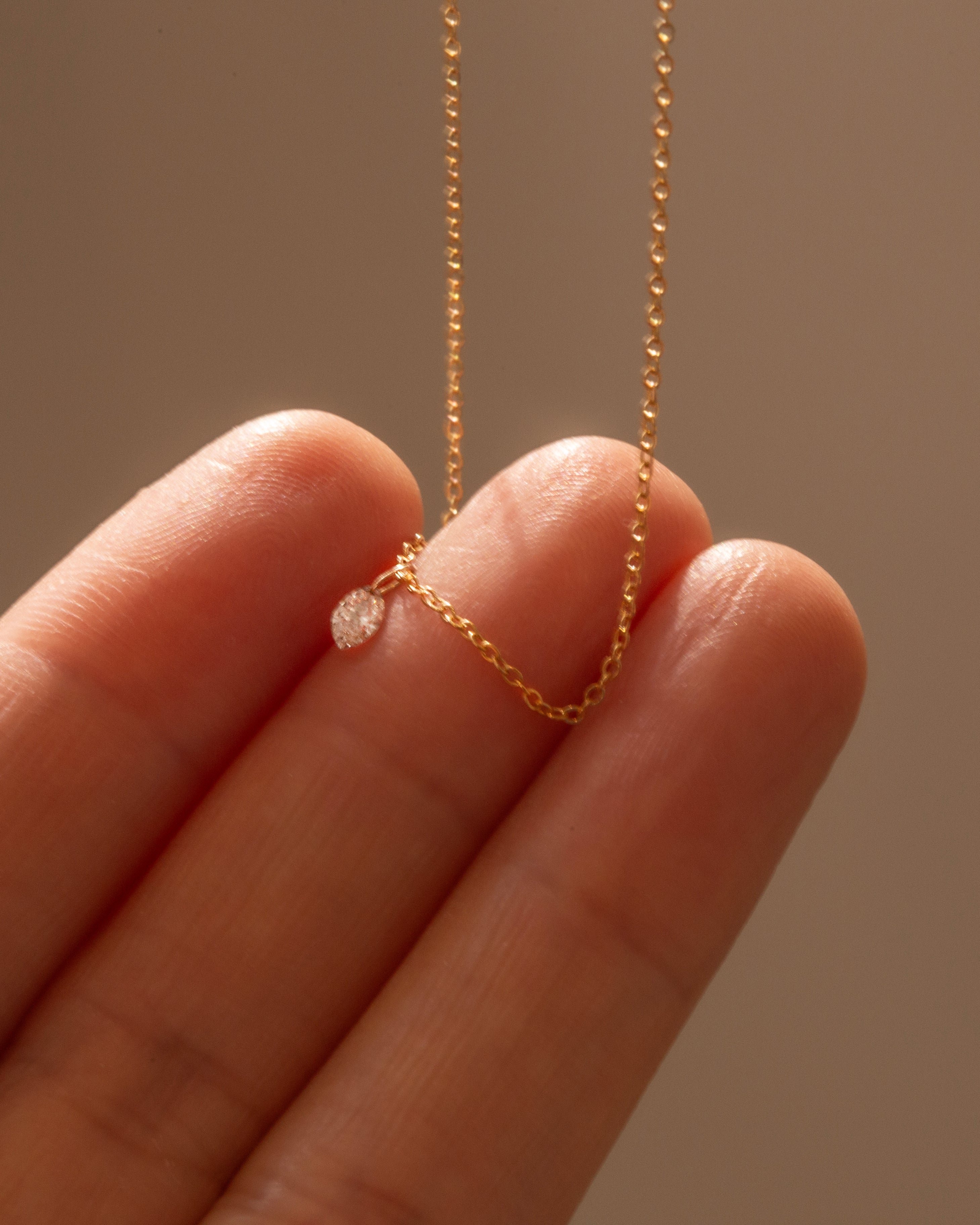 Marquise Bare Diamond Necklace - Image 5