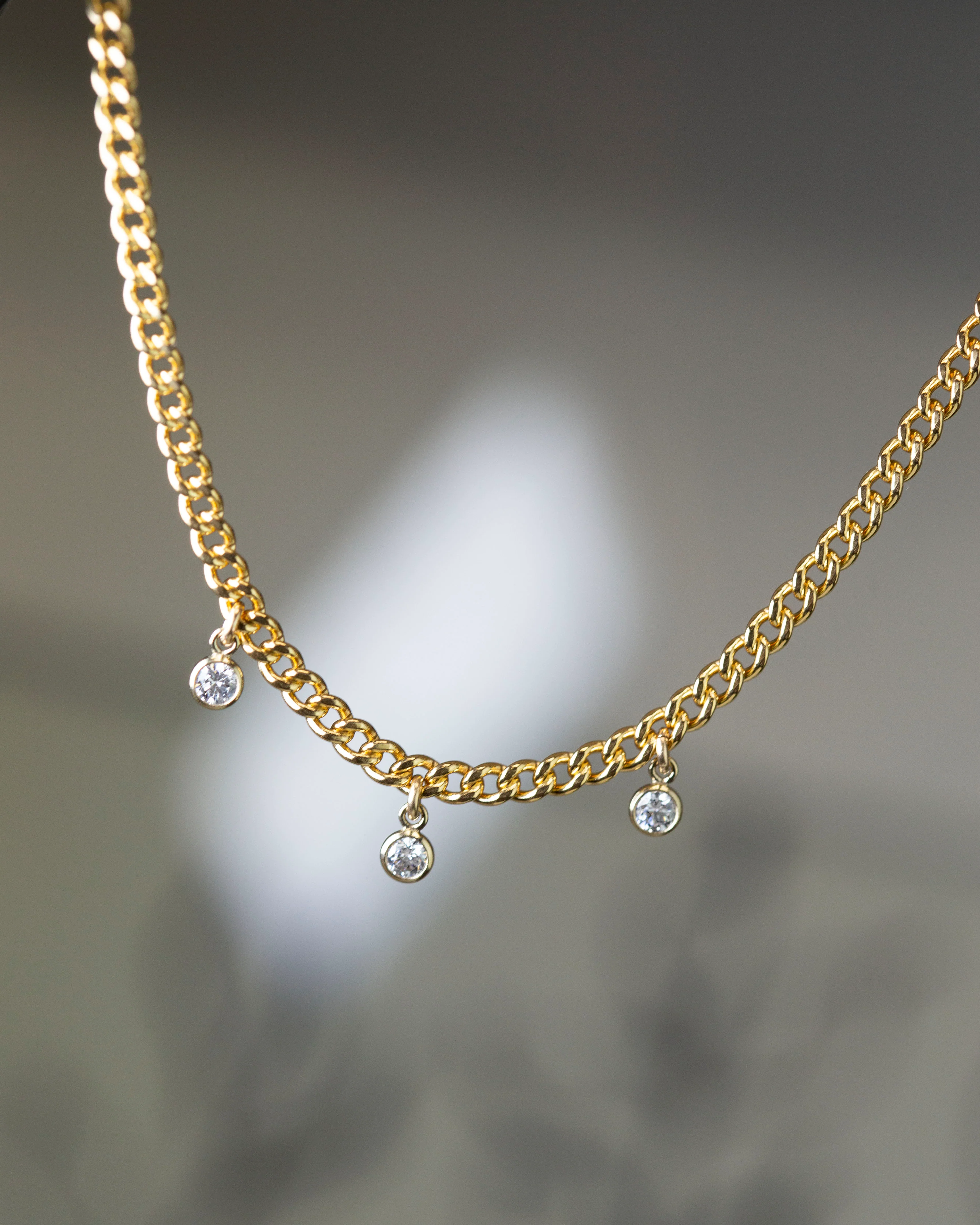 Mini Cuban CZ Dangle Bracelet - Image 3