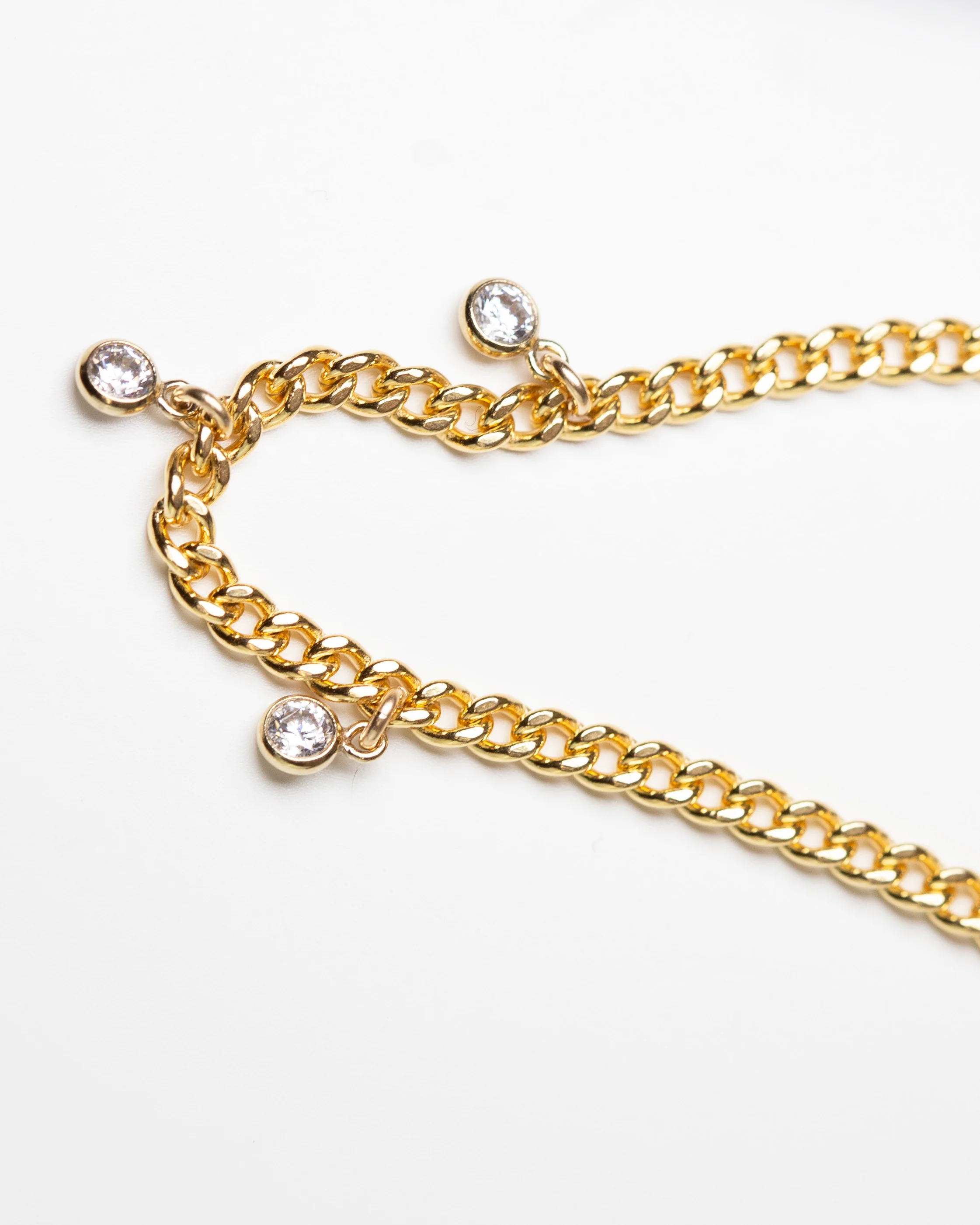 Mini Cuban CZ Dangle Bracelet - Image 5