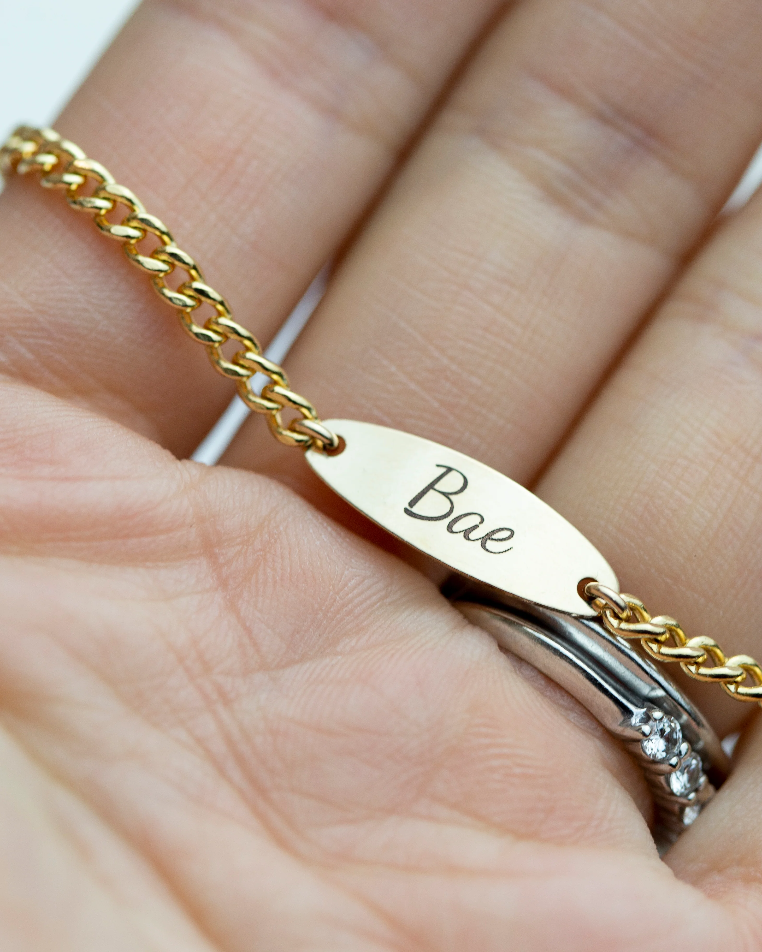 Mini Cuban ID Name Bracelet - Image 2