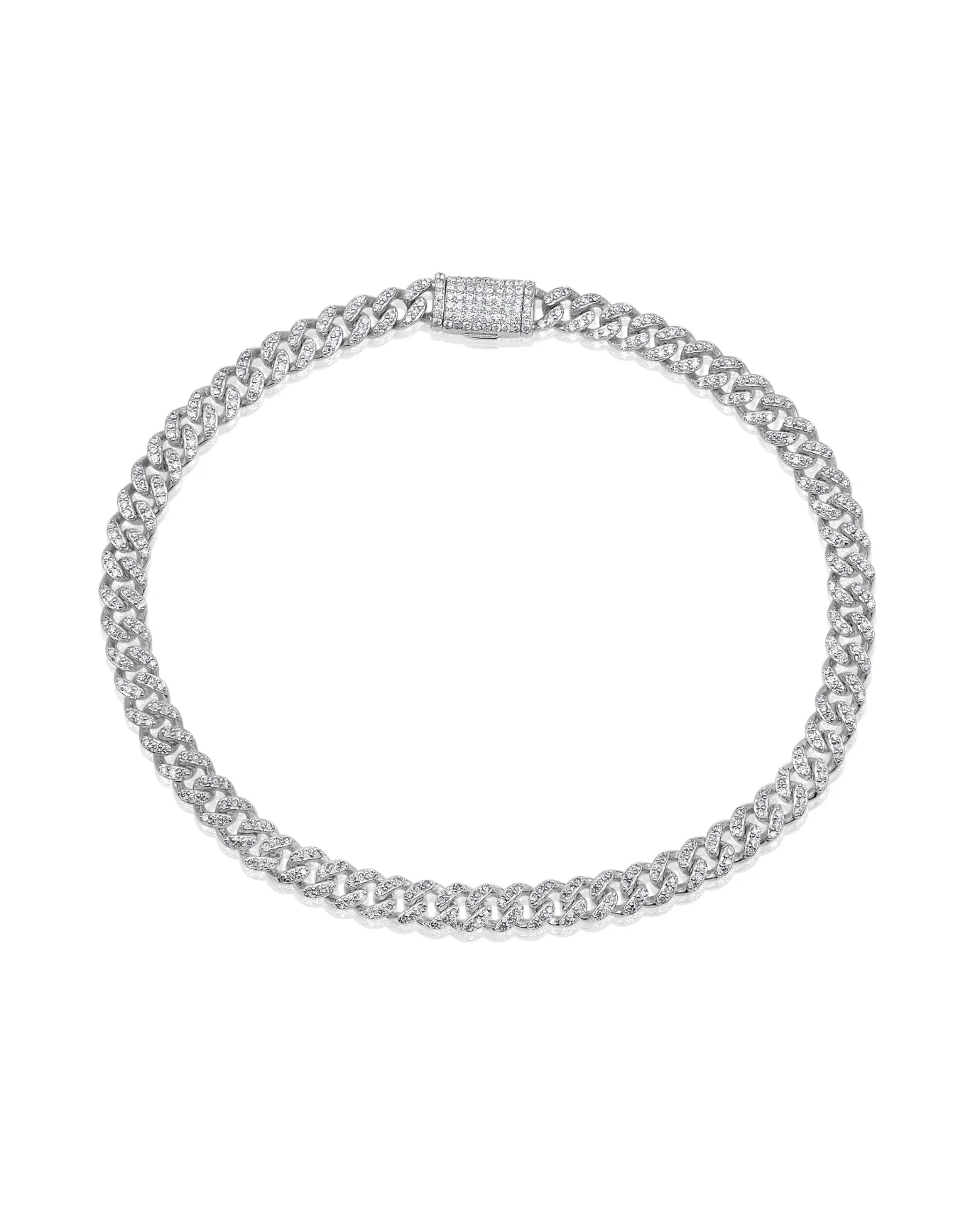 Mini Diamond Cuban Link Bracelet