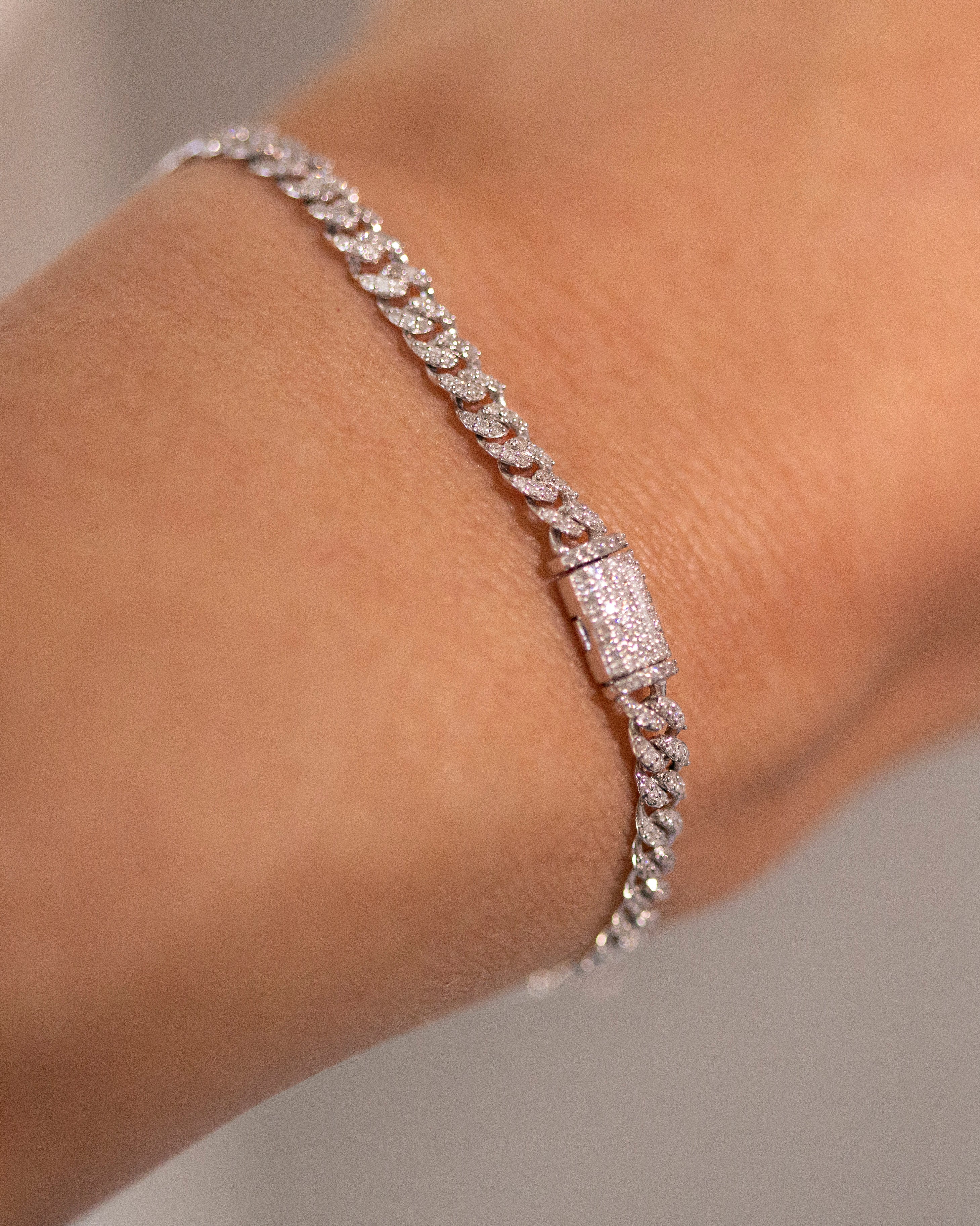 Mini Diamond Cuban Link Bracelet - Image 7