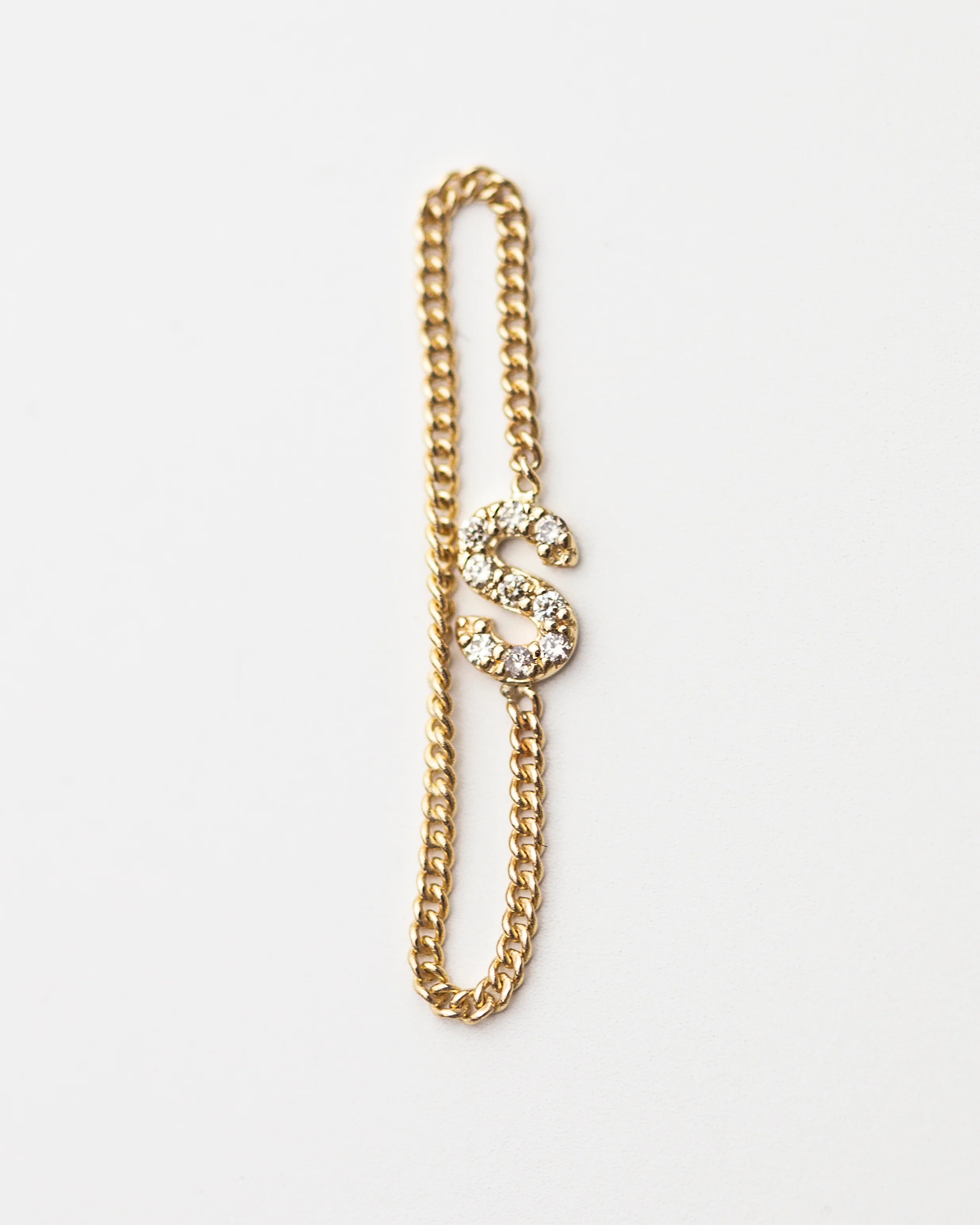 Mini Diamonds letter Ring - Image 5