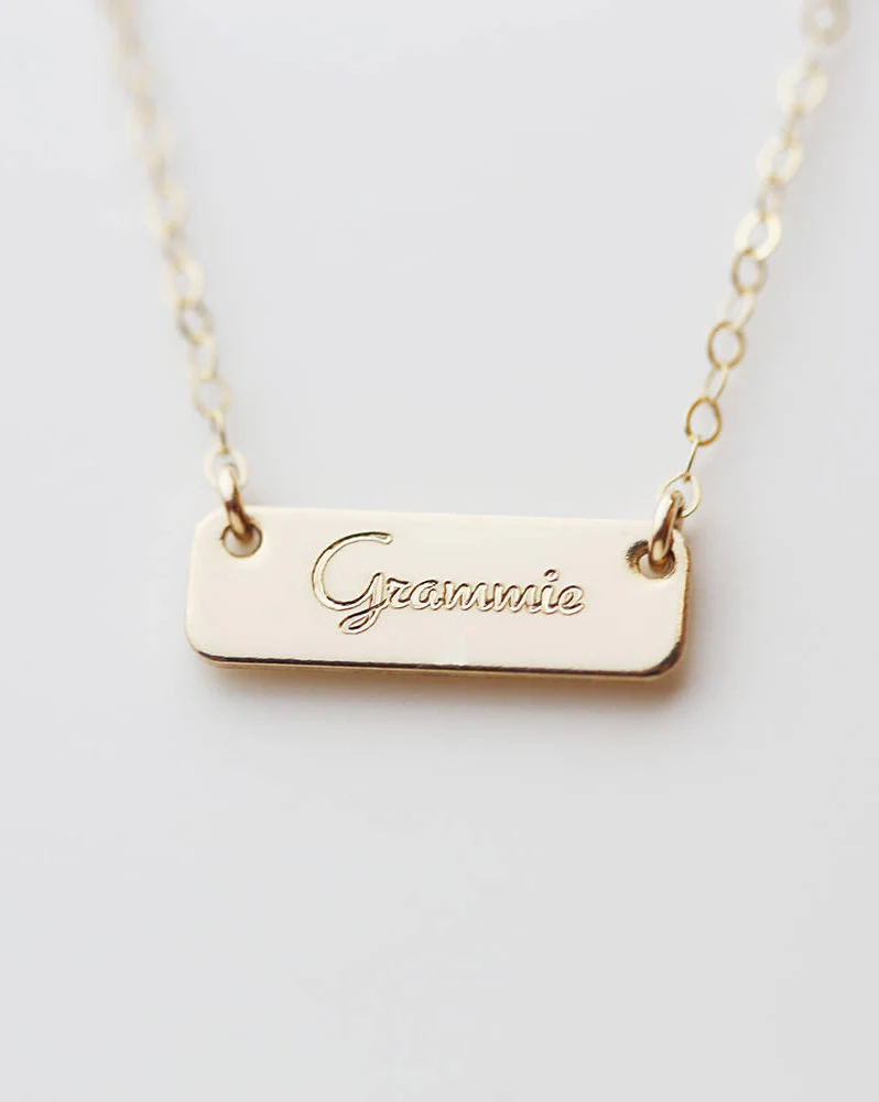 Mini Name Bar Necklace - Image 3