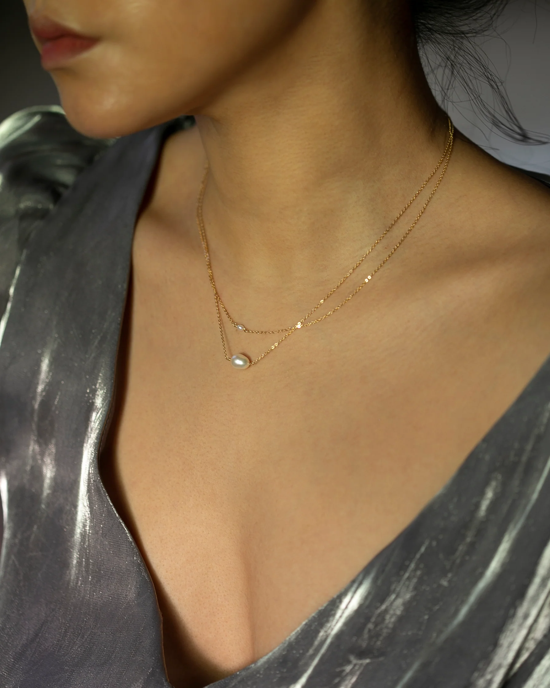 Mini Pearl Necklace - Image 3
