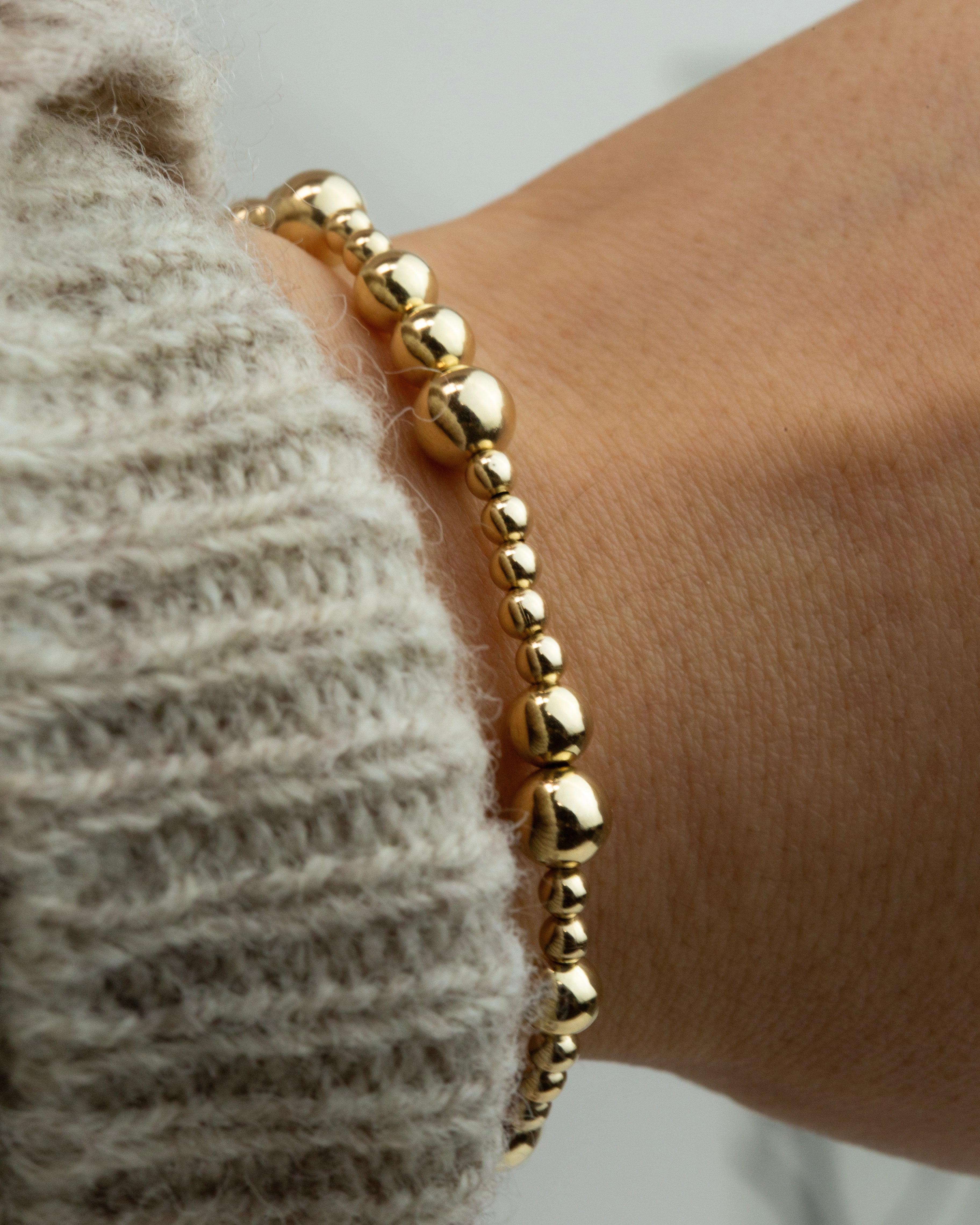 Mixed round beaded bracelet - Image 4