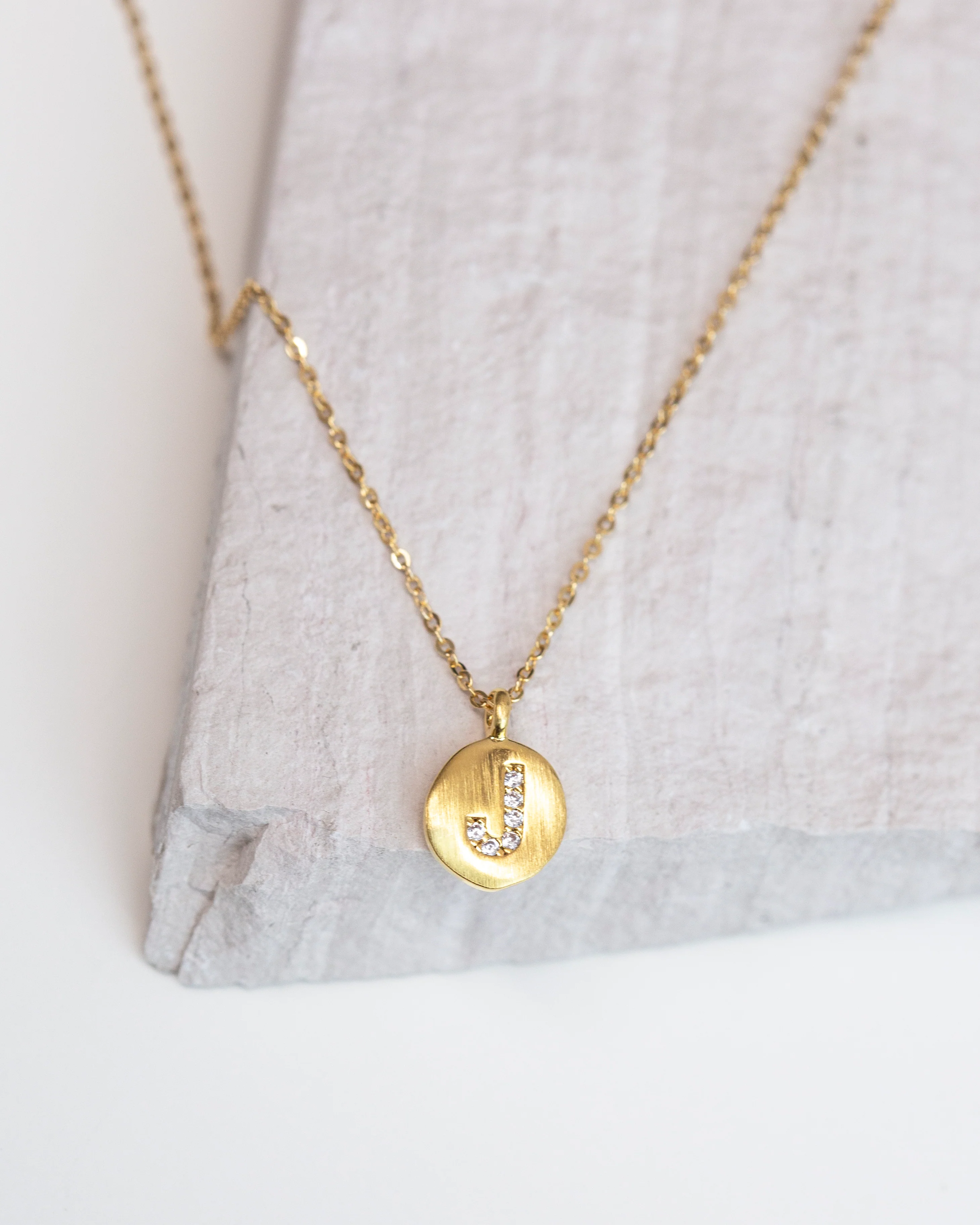 CZ Monogram Necklace - Image 4