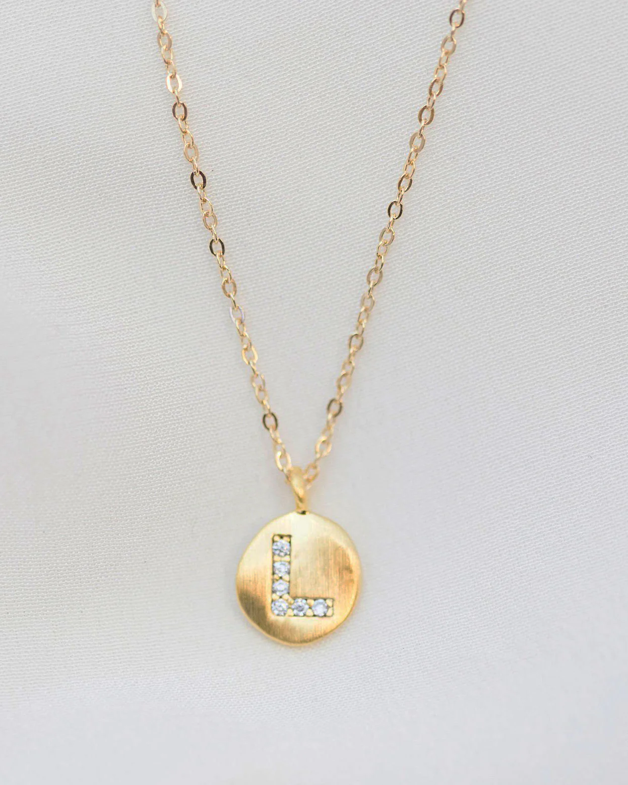 CZ Monogram Necklace - Image 6