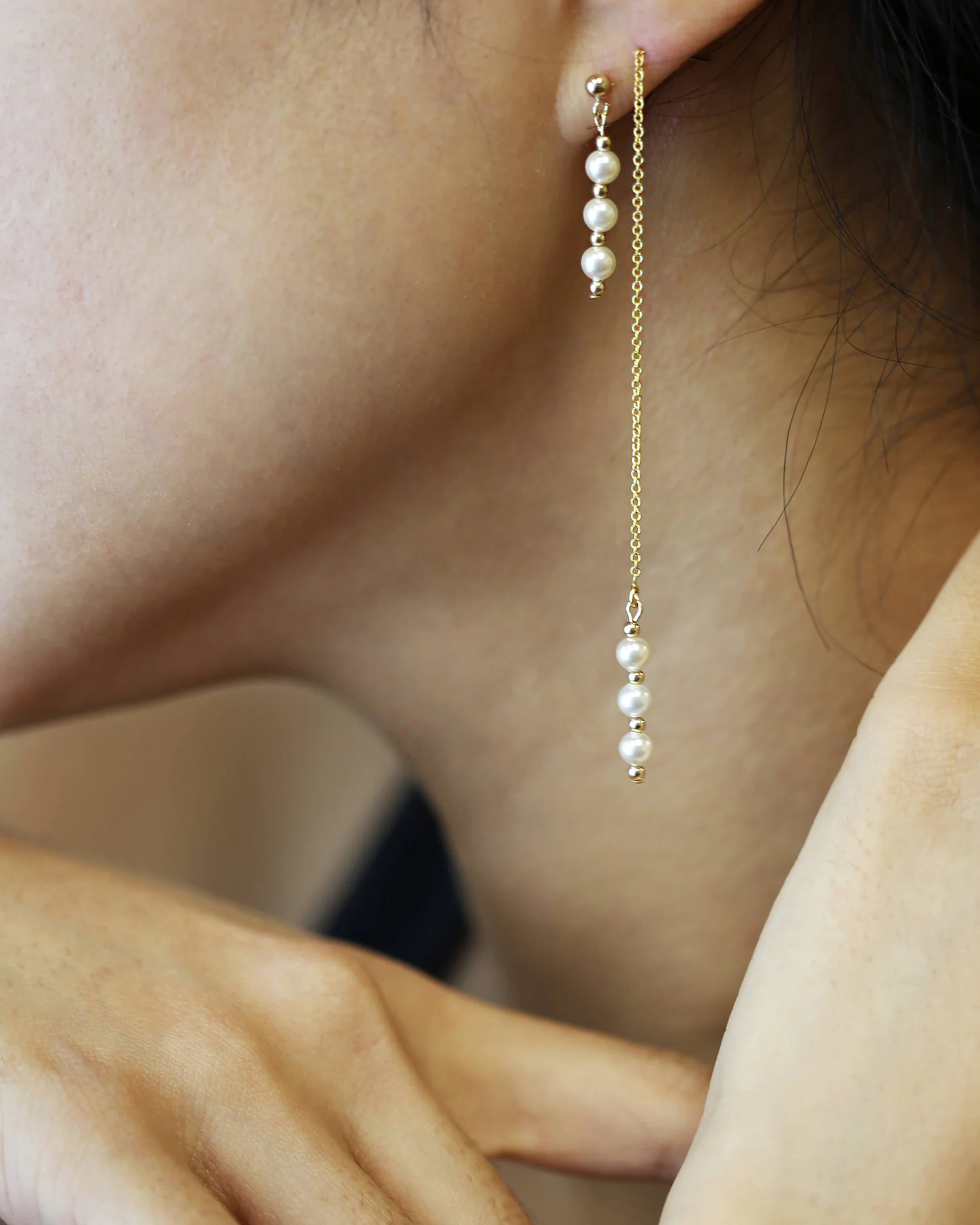 Pearl Bead Earrings - Image 5