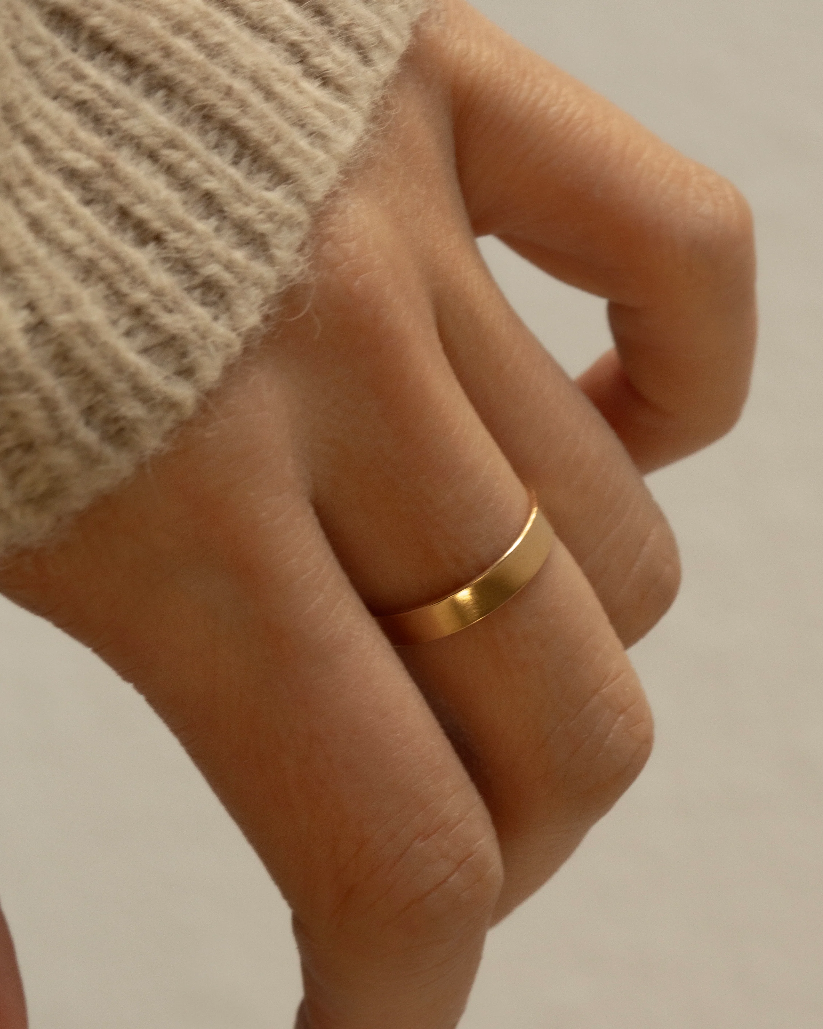 Personalized gold filled band ring 3.5 - Image 3