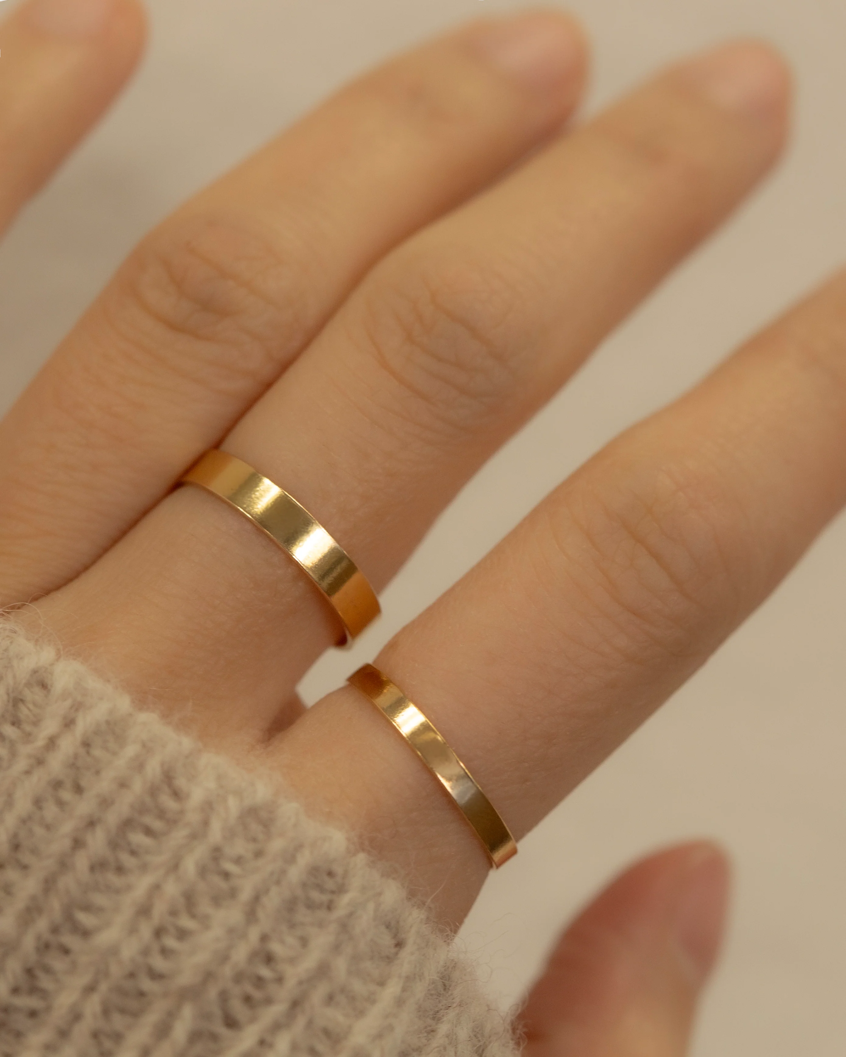 Personalized gold filled band ring 3.5 - Image 4