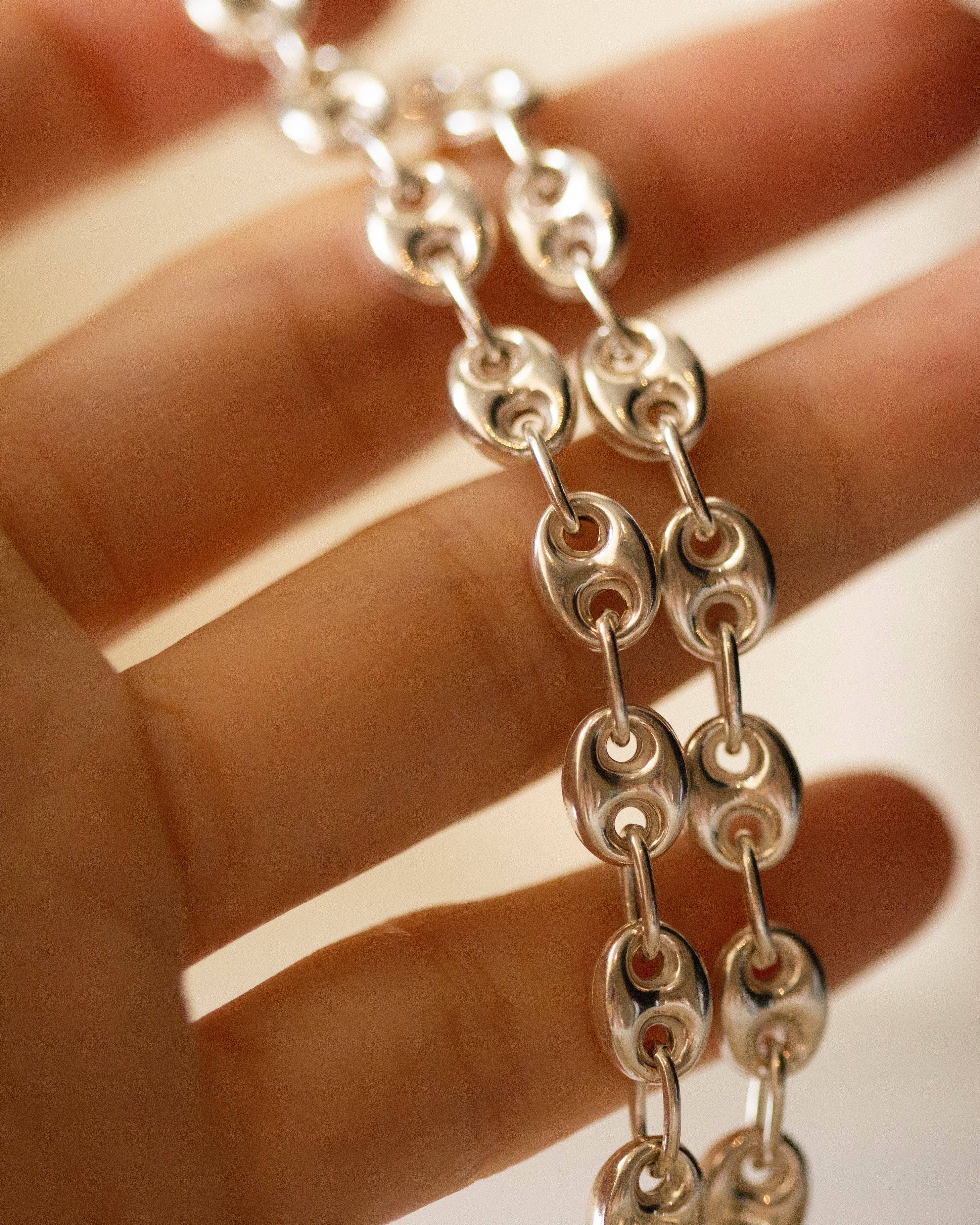 Puffed mariner chain in Silver - Image 4