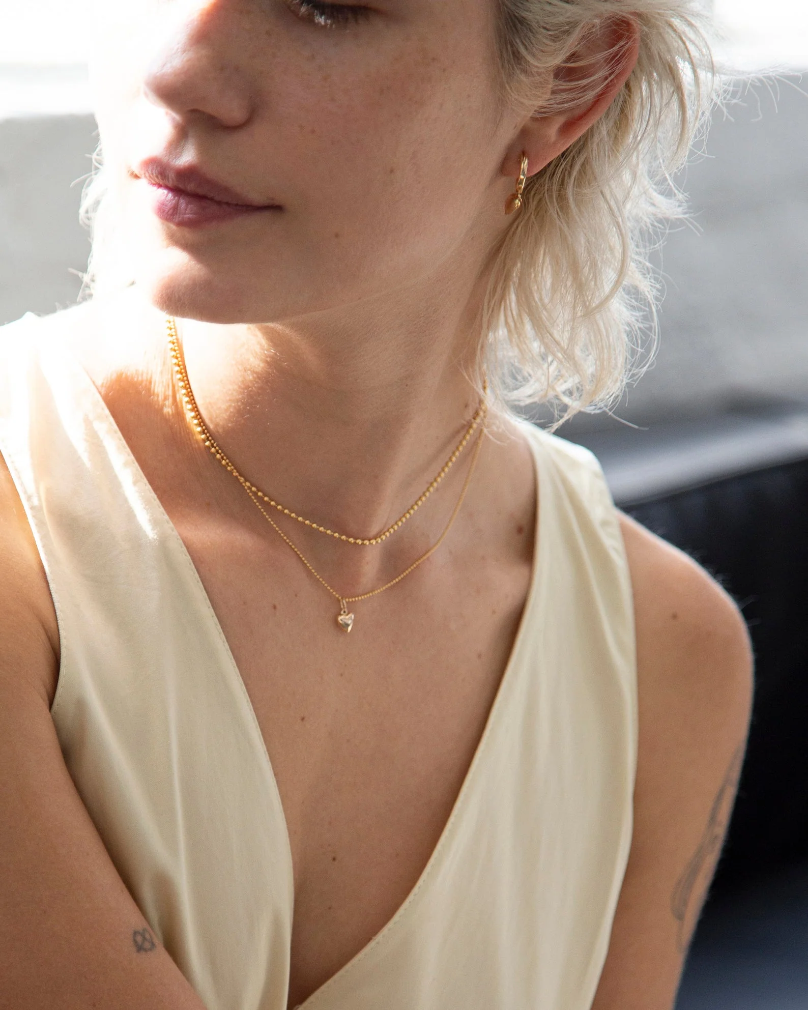 Puffy Heart Necklace - Image 3