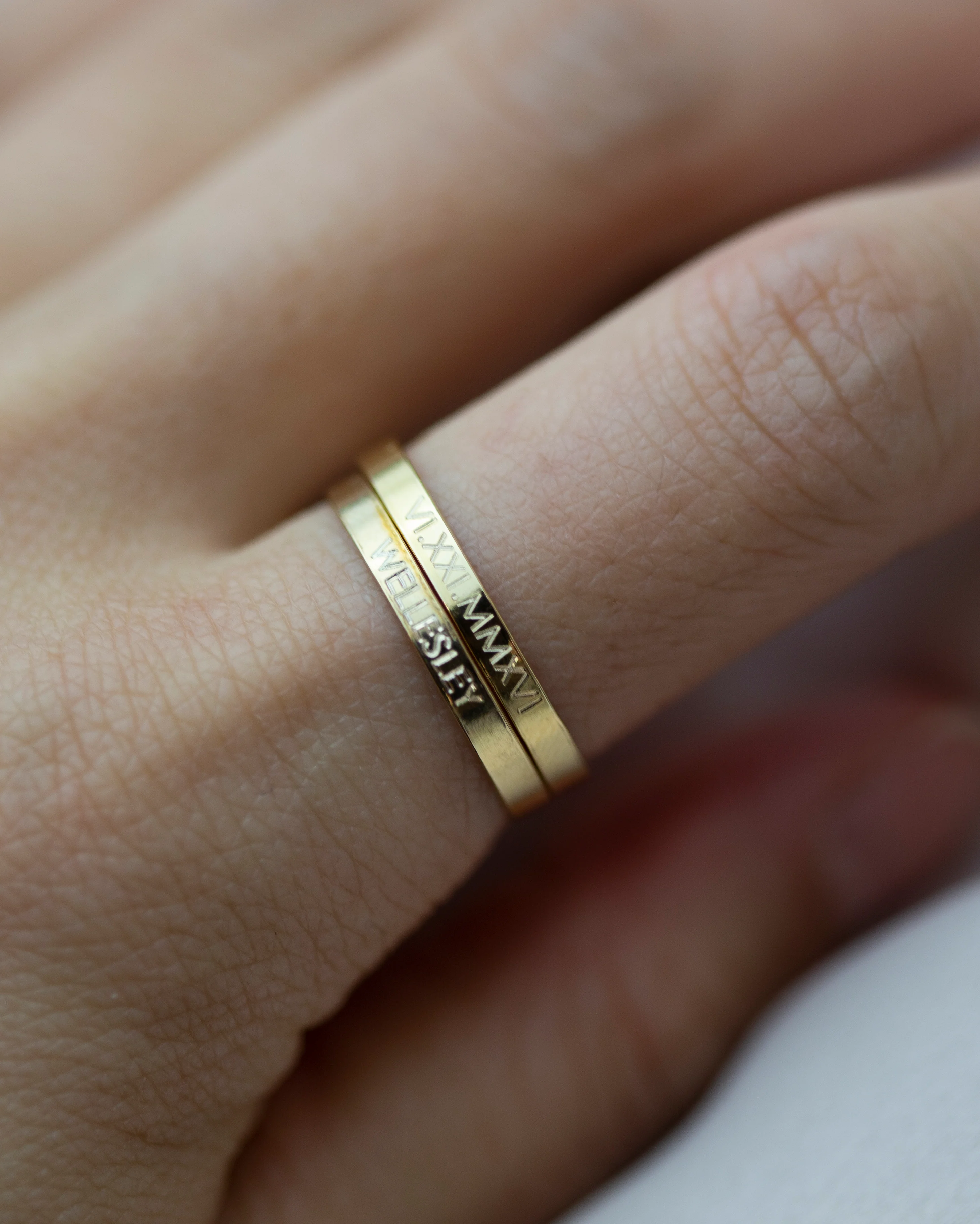 Roman Numeral Date Ring - Image 3