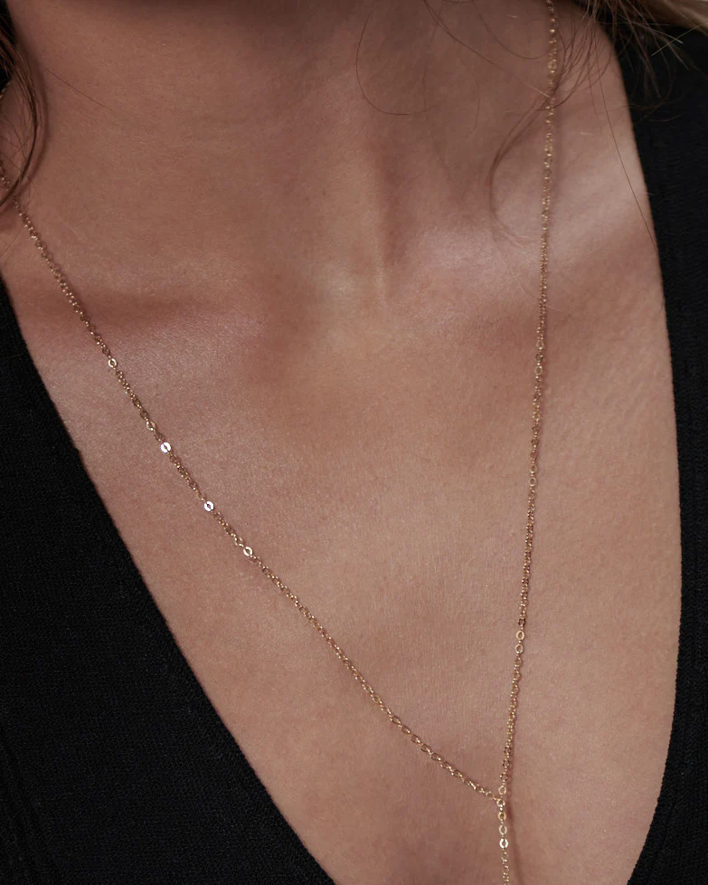 Simple Y Lariat Necklace - Image 4