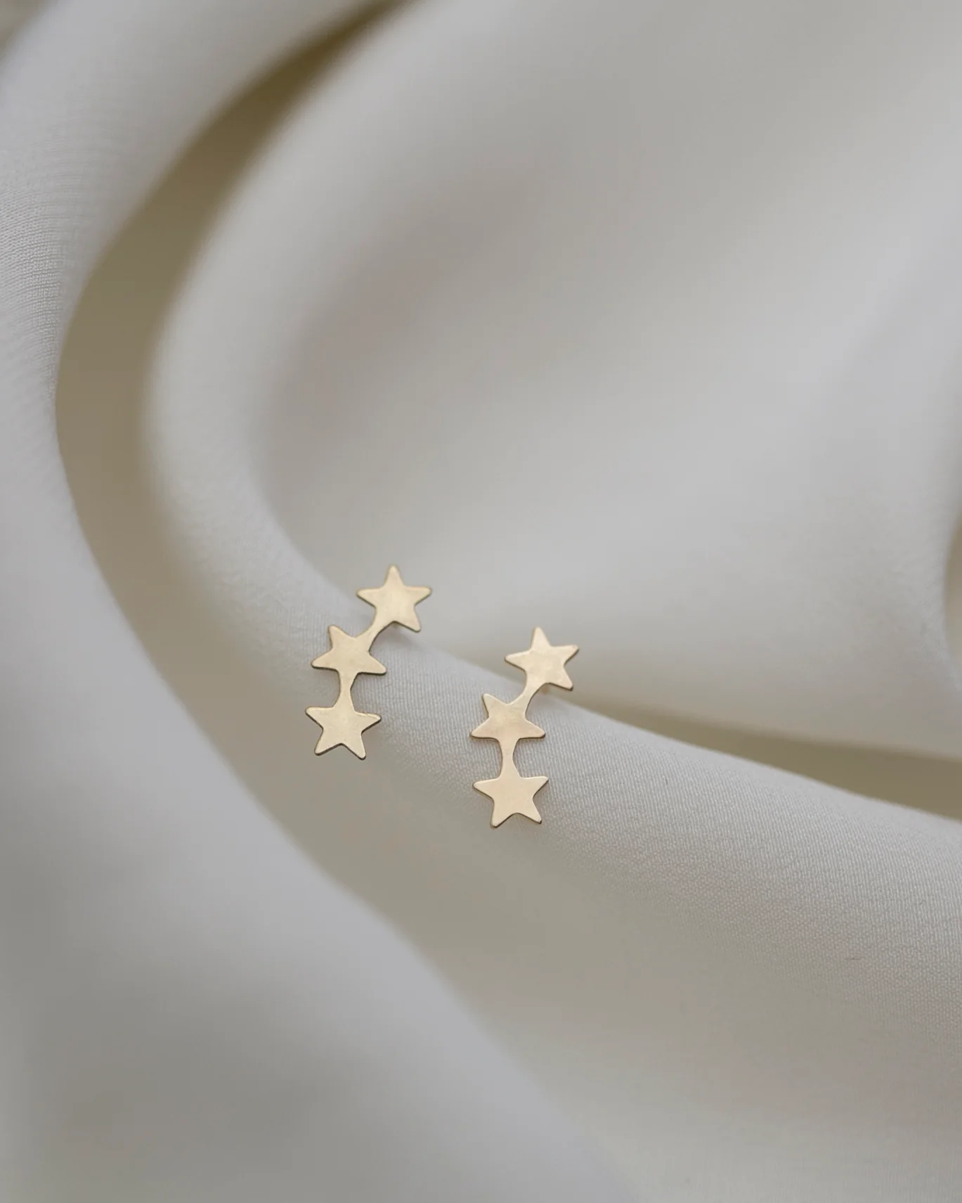14k Star Climber Earrings - Image 4