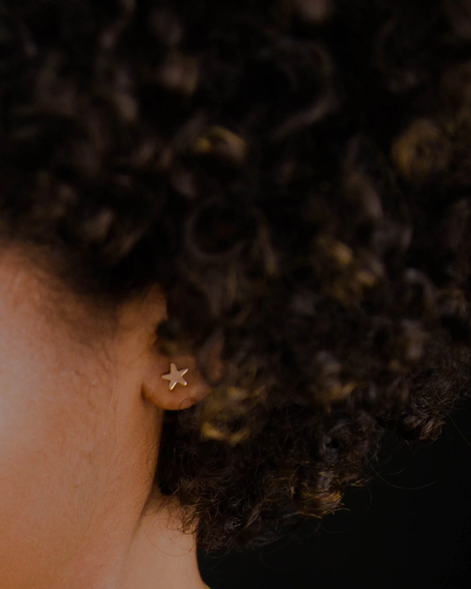 14k Star Stud Earrings - Image 4
