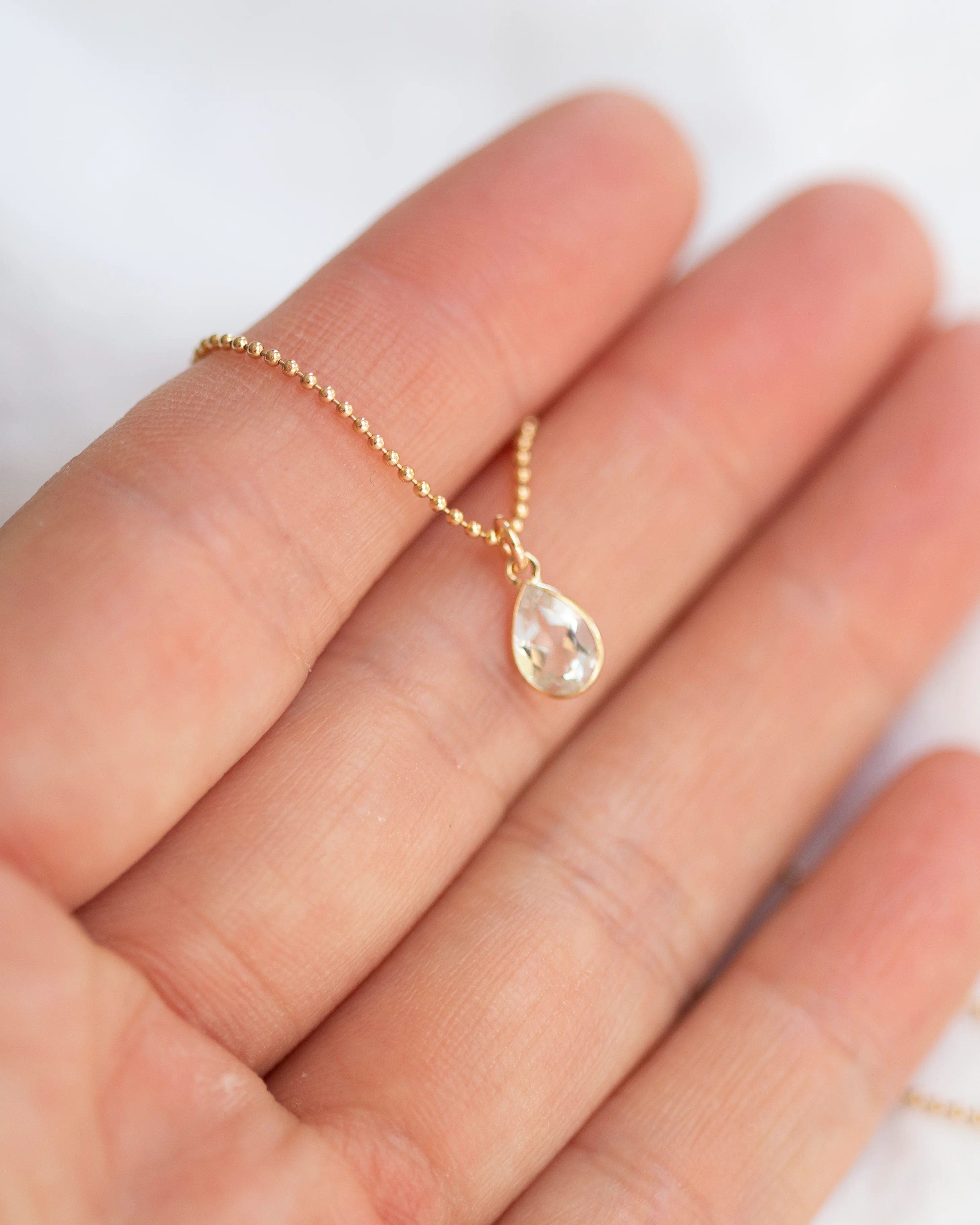 Tear drop pendant necklace - Image 2