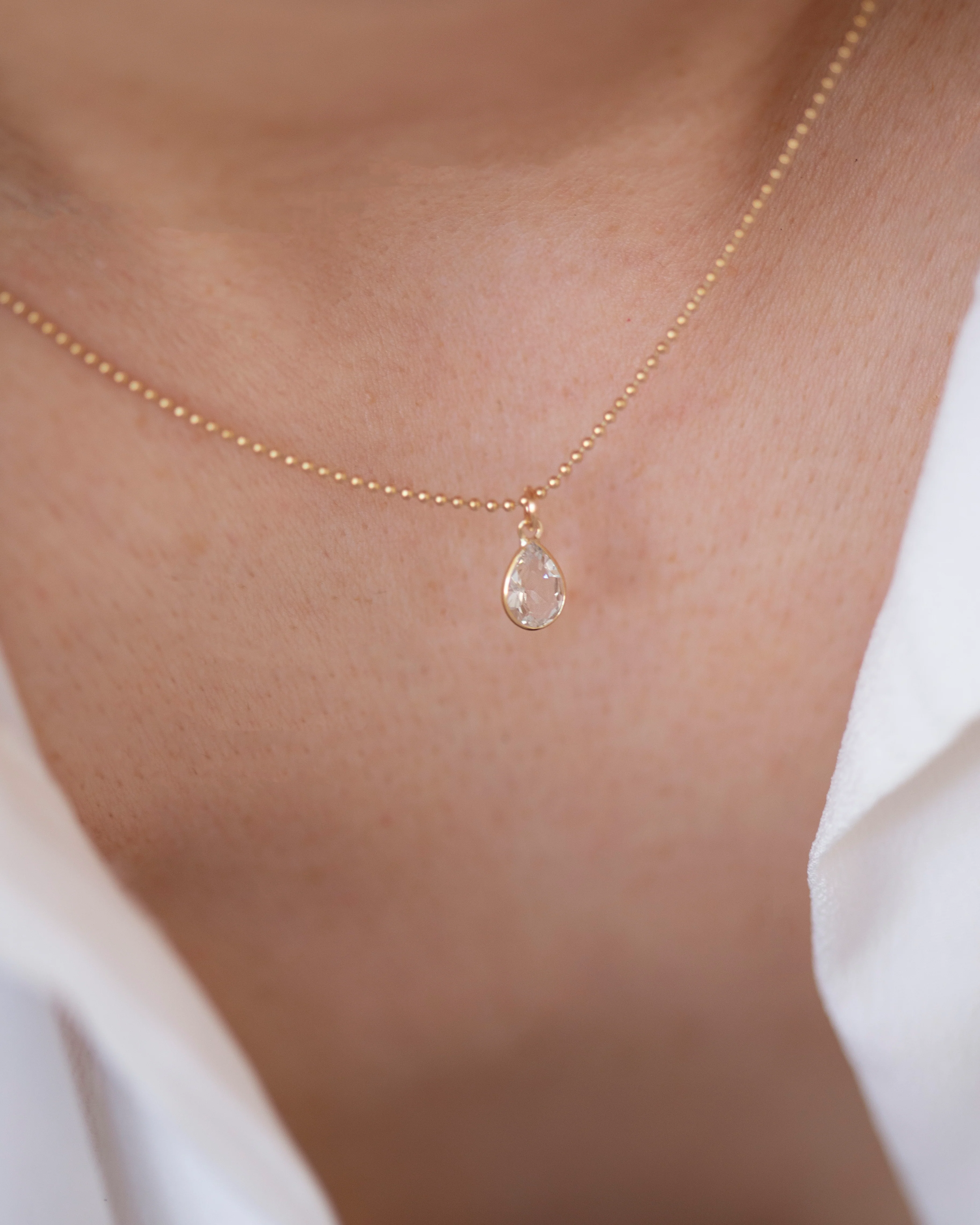 Tear drop pendant necklace - Image 4